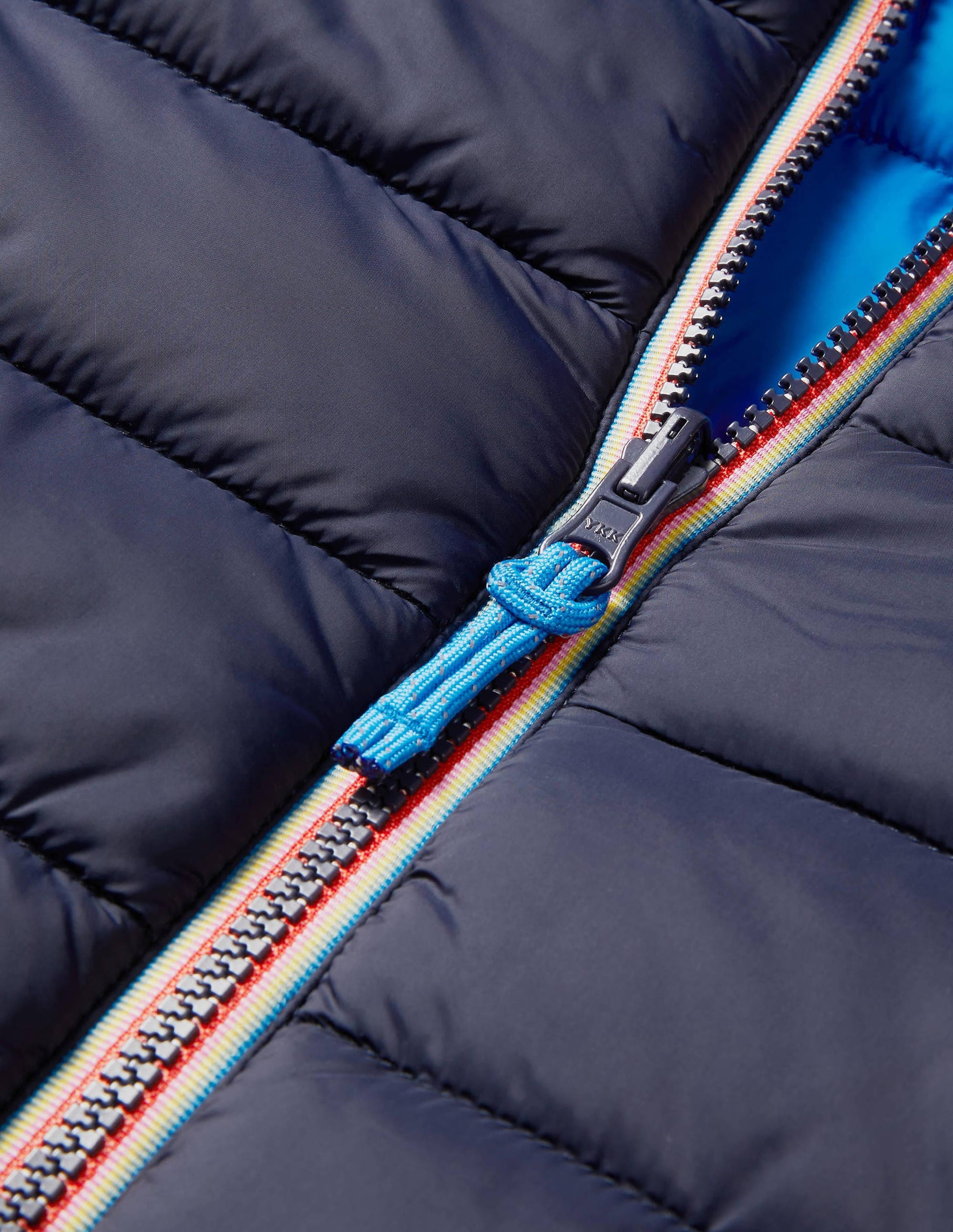Wendbare Steppjacke-Navy/Marokkoblau, Gestreift-6