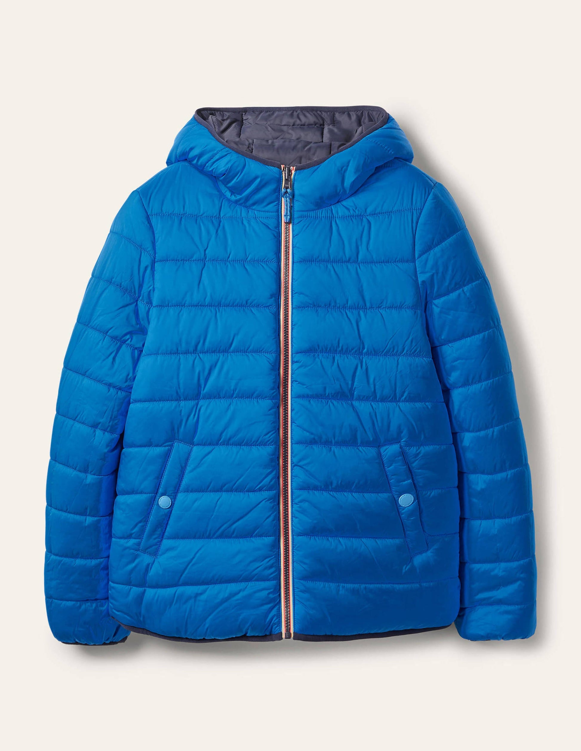Wendbare Steppjacke-Navy/Marokkoblau, Gestreift-7