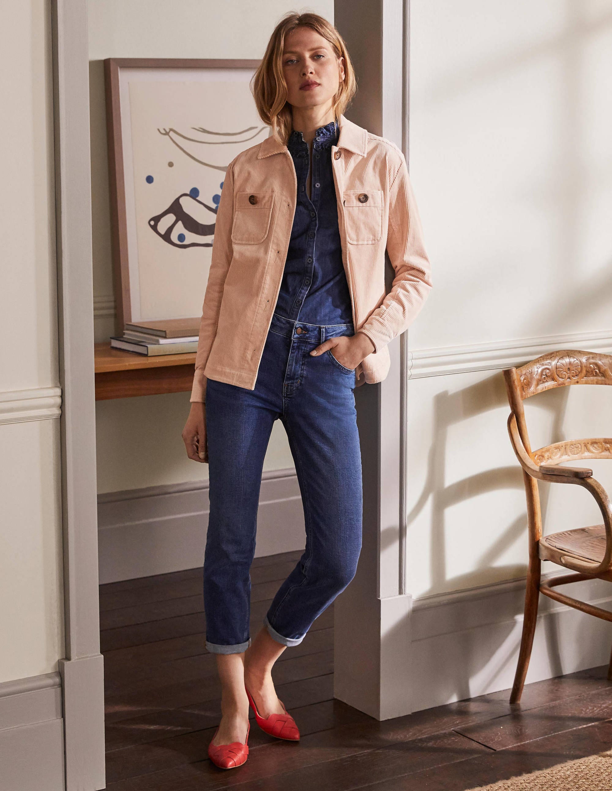 Cord-Hemdjacke-Popcorngelb - Image 5