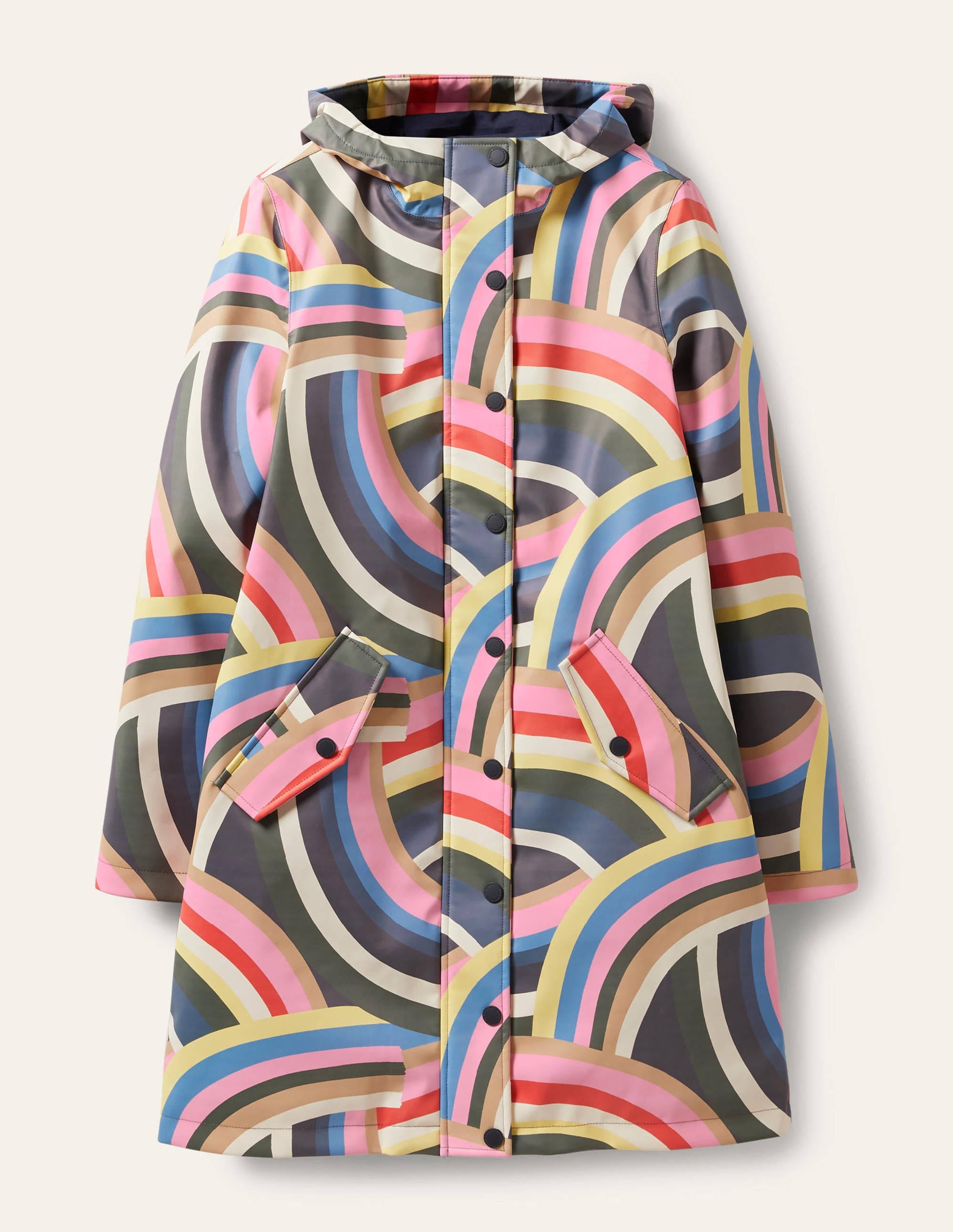 Imperméable Morris-Bleu marine, bleu nuit, arc-en-ciel abstrait - Image 6