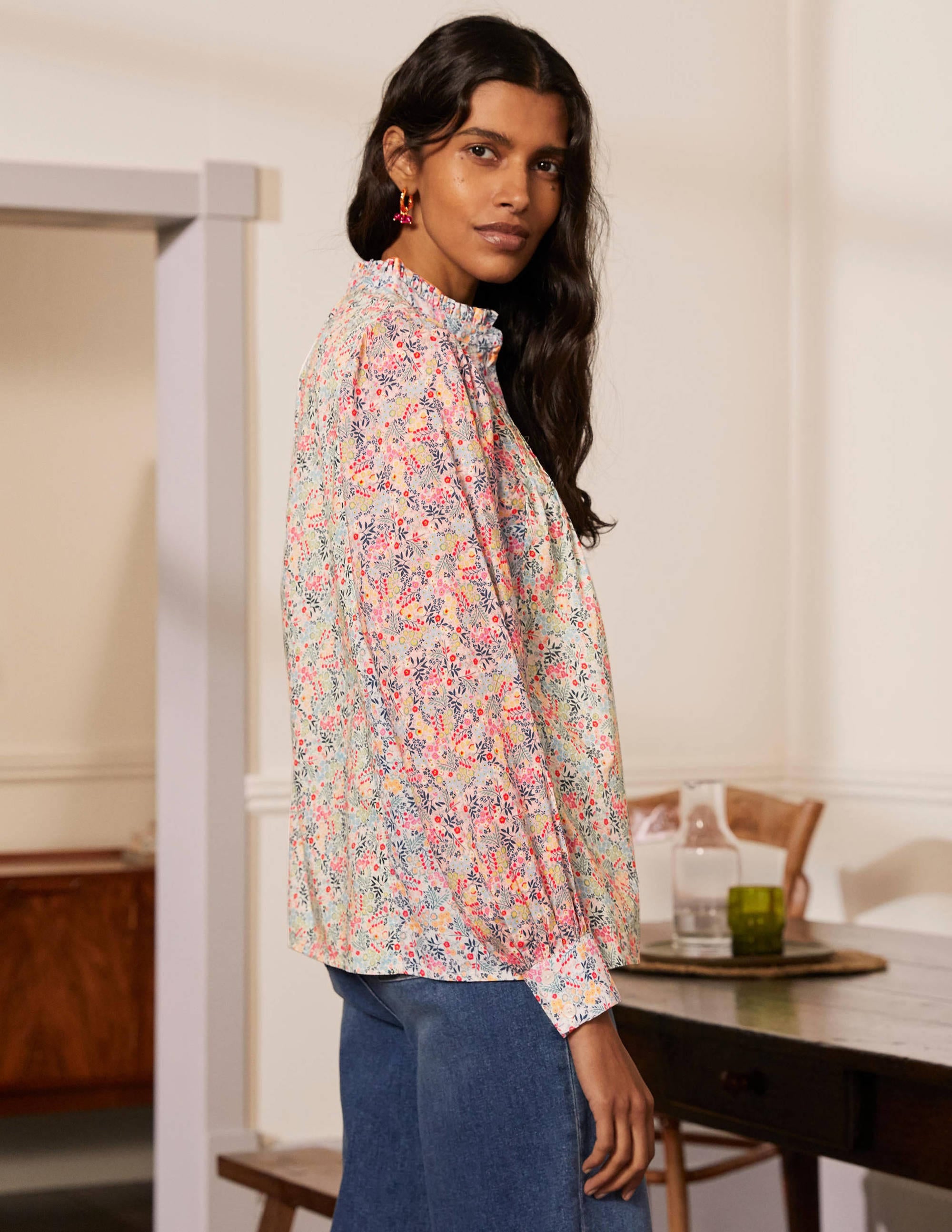 Blouse Miranda-Ivoire, forêt enchantée - Image 2