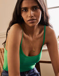 Plain Cami Top-Leafy Green