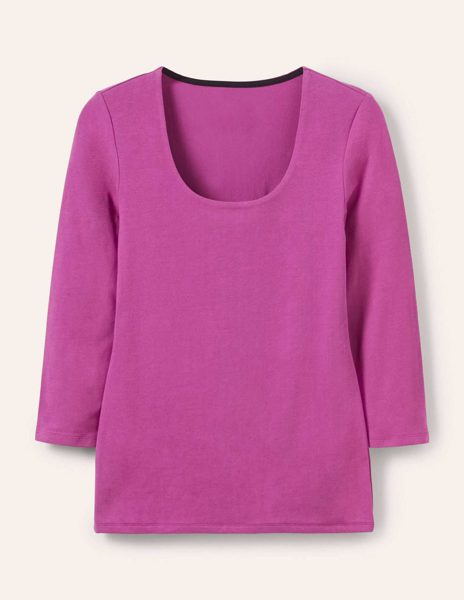 T-Shirt mit doppellagiger Vorderseite-Königsviolett-5