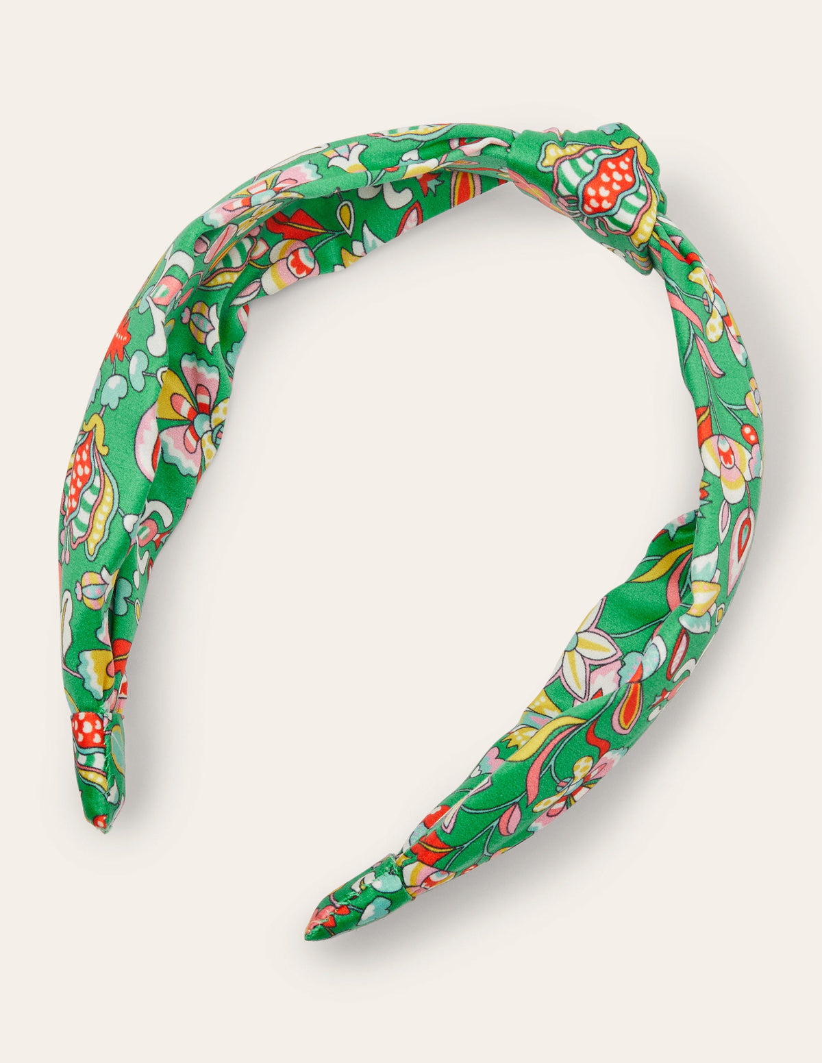Haarband mit Knoten-Blattgrün, Blumenmuster - Image 2