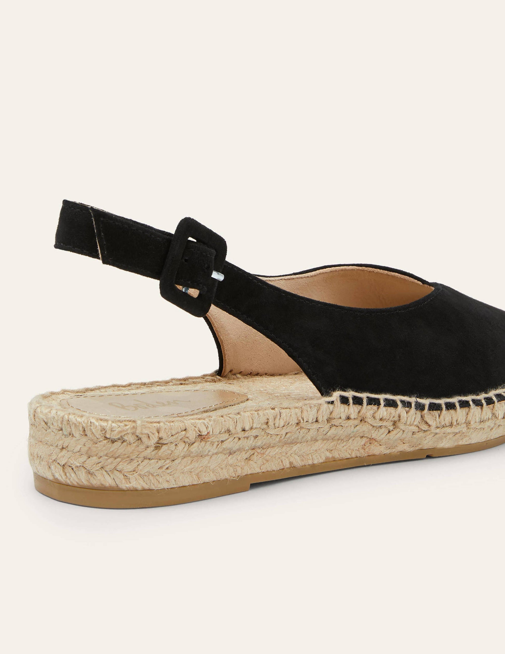 Sandales à bride arrière style espadrilles-Noir-3