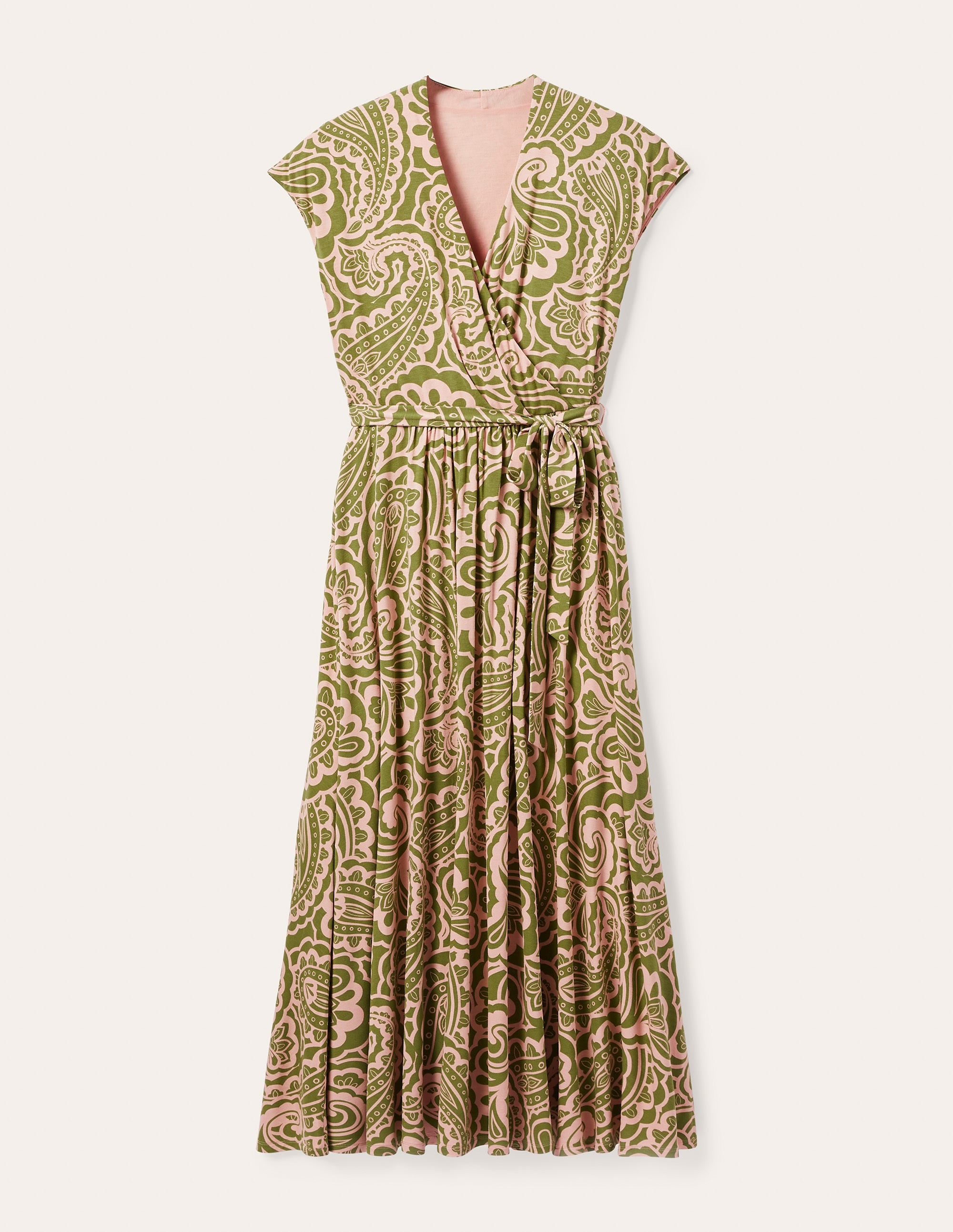 Eleanor Jersey Midi Dress-Pea, Summer Paisley - Image 6