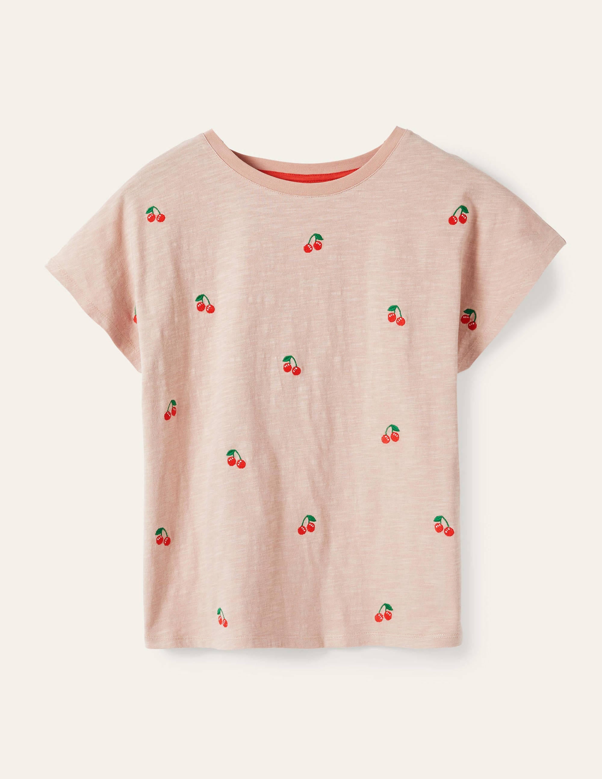 T-shirt Lena brodé en jersey-Milkshake, cerises - Image 5