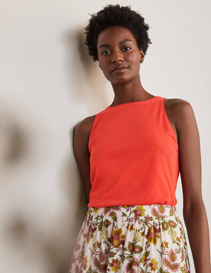 Débardeur ultra-doux-Rouge cerise