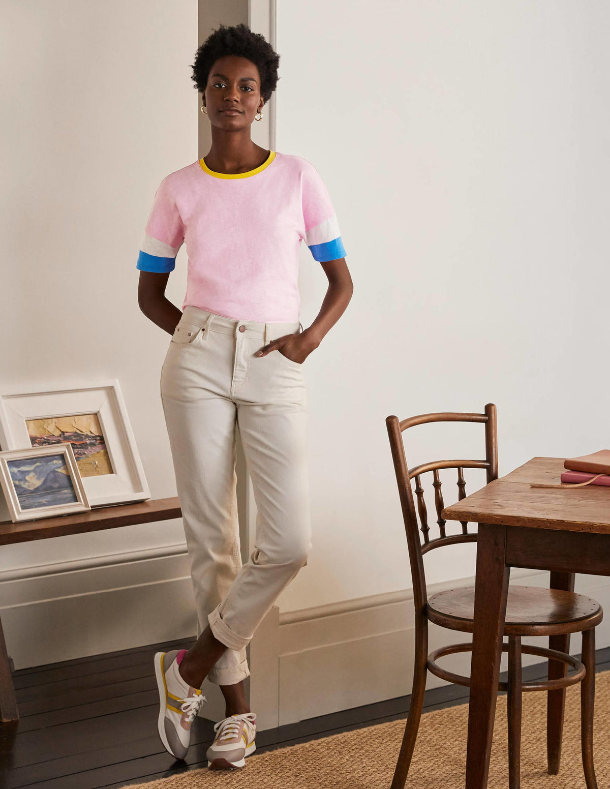 Clarissa Jersey-T-Shirt-Zartes Rosa - Image 2