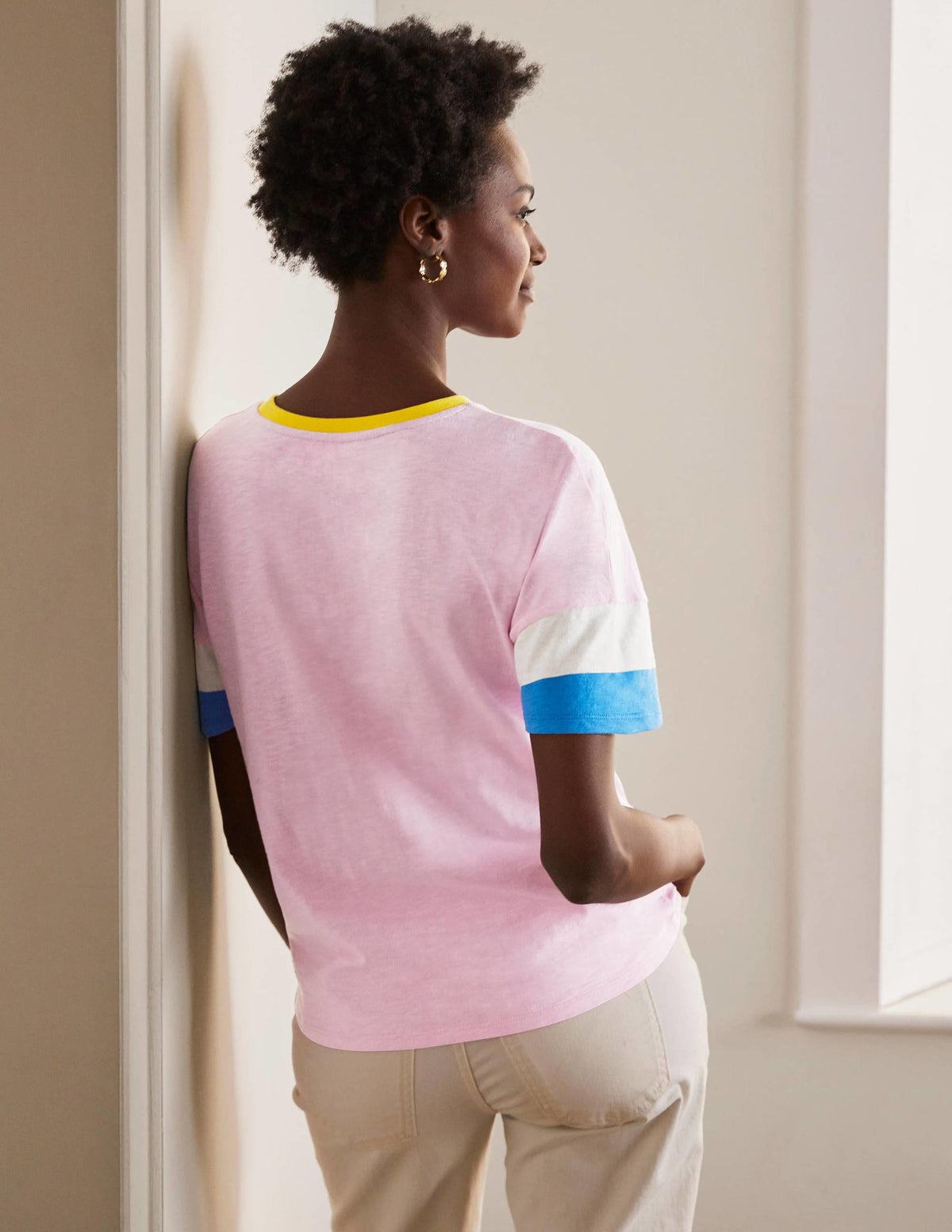 Clarissa Jersey-T-Shirt-Zartes Rosa - Image 3