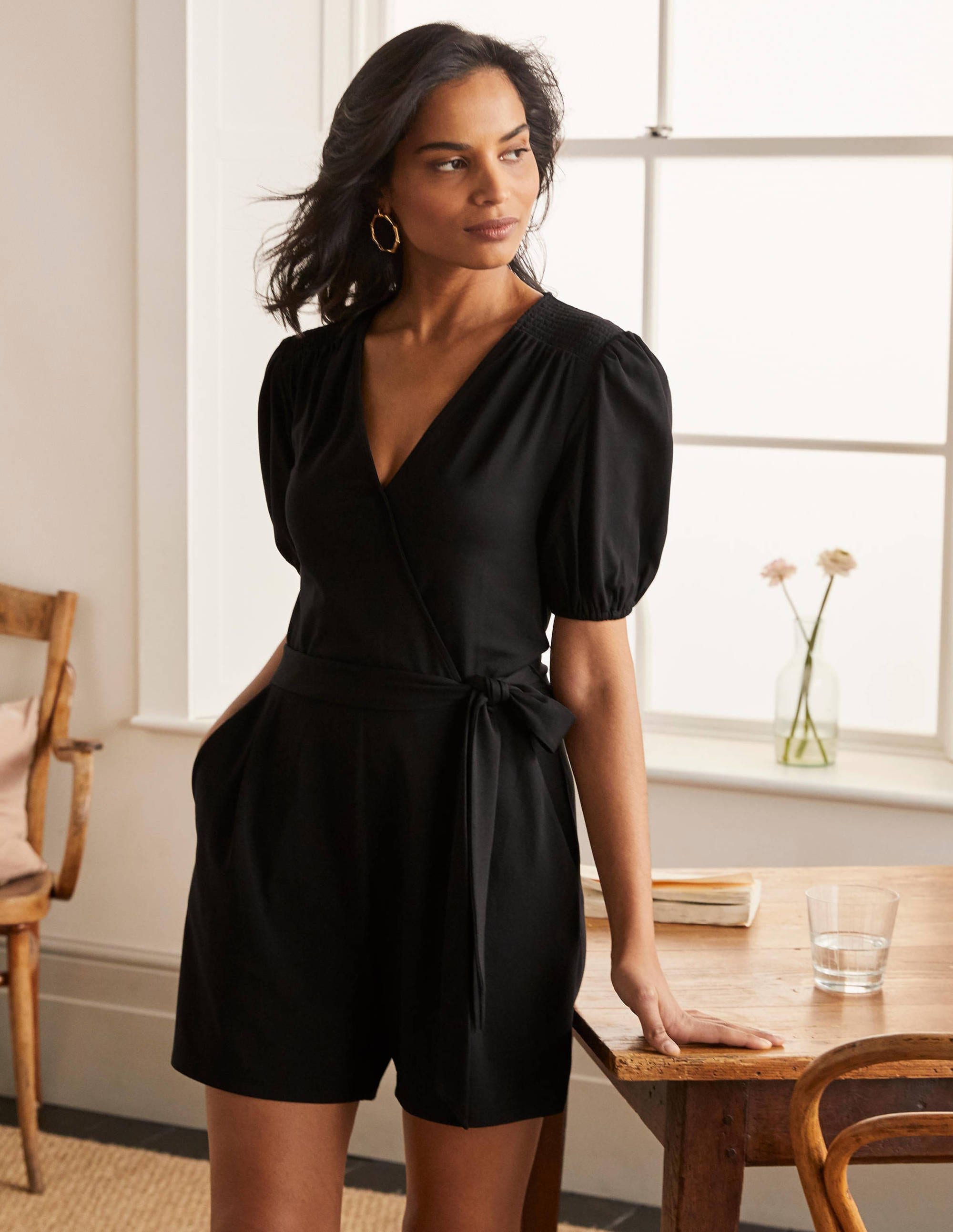 Combishort Ruby en jersey-Noir - Image 1
