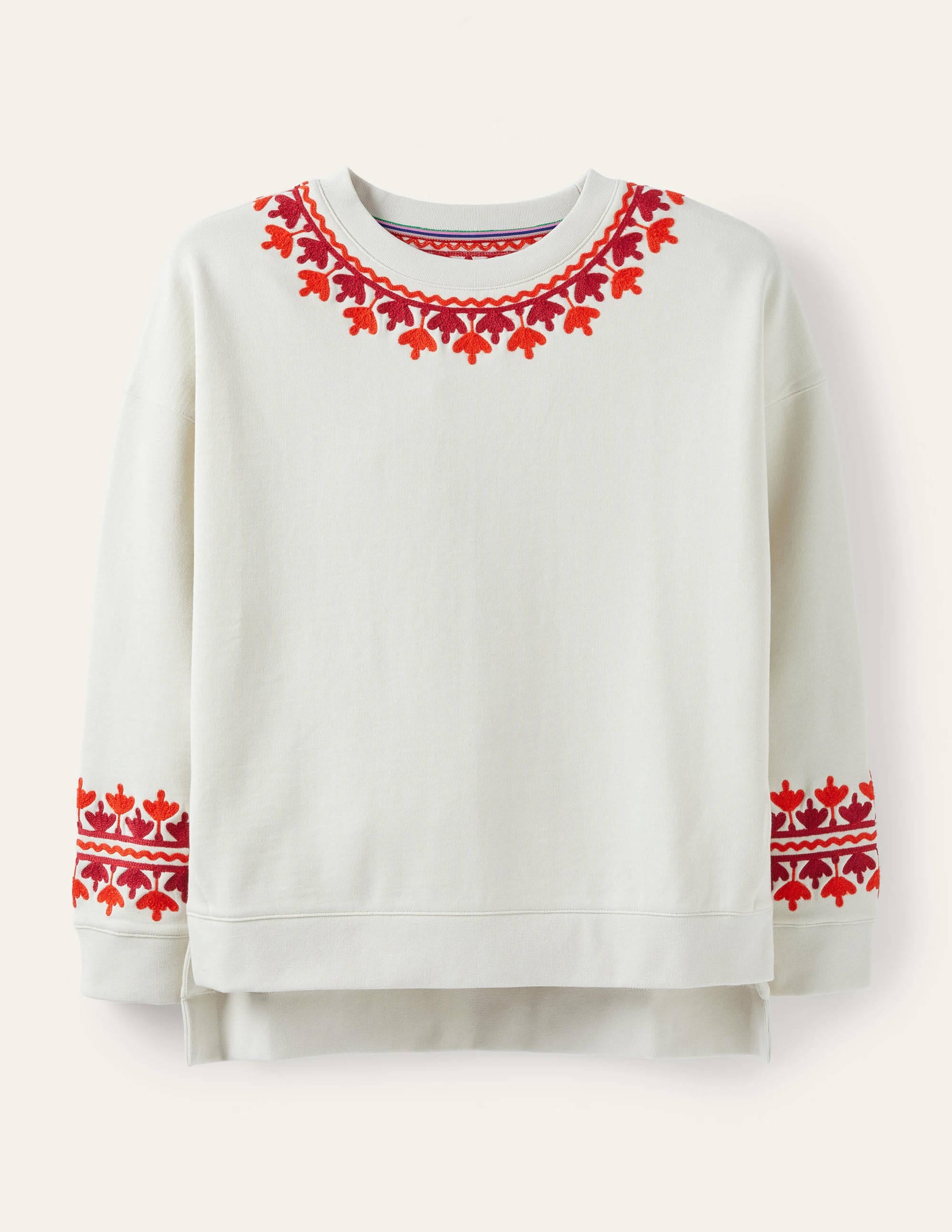 Jasmine Sweatshirt-Naturweiß, Stickerei - Image 6