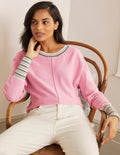 Lytton Glitzerpullover-Zartes Rosa