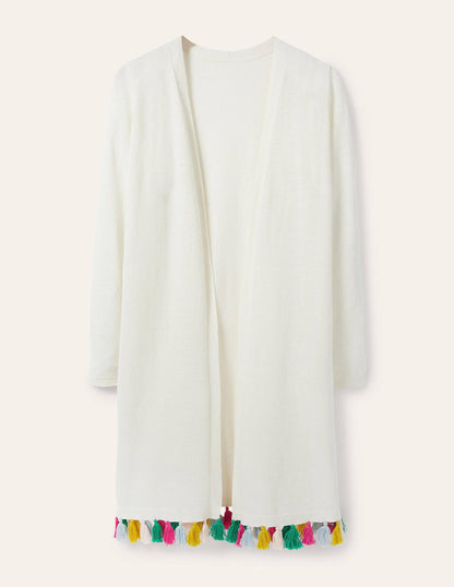 Elsdon Cardigan mit Quasten-Naturweiß-5