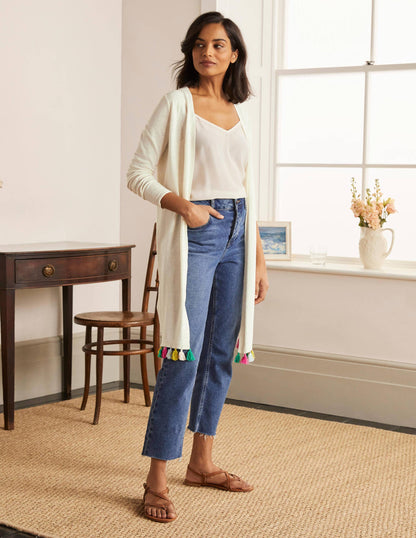Elsdon Cardigan mit Quasten-Naturweiß-2