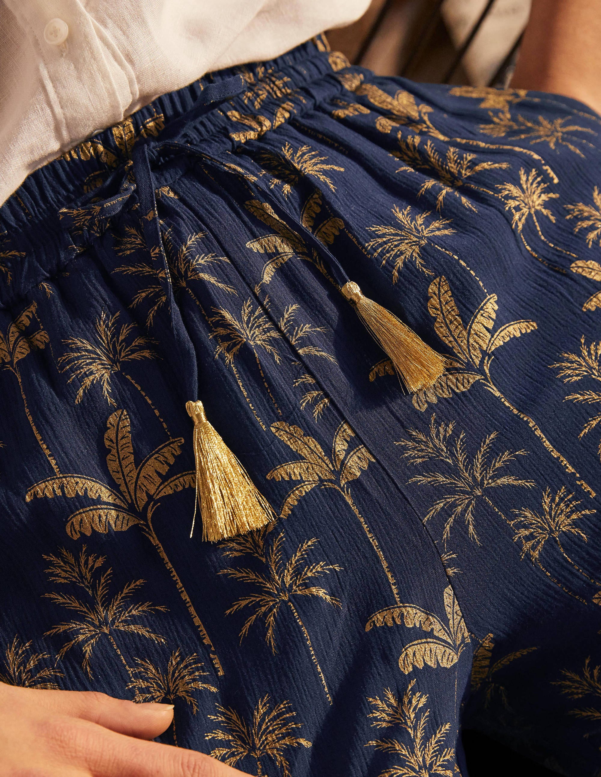 Bembridge Trousers-French Navy, Rainforest - Image 1