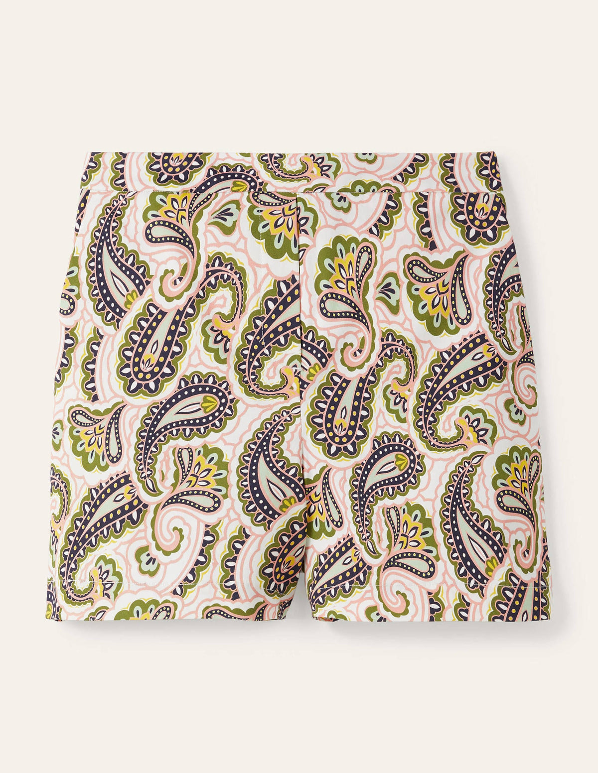 Pull On Shorts-Ivory, Summer Paisley - Image 6