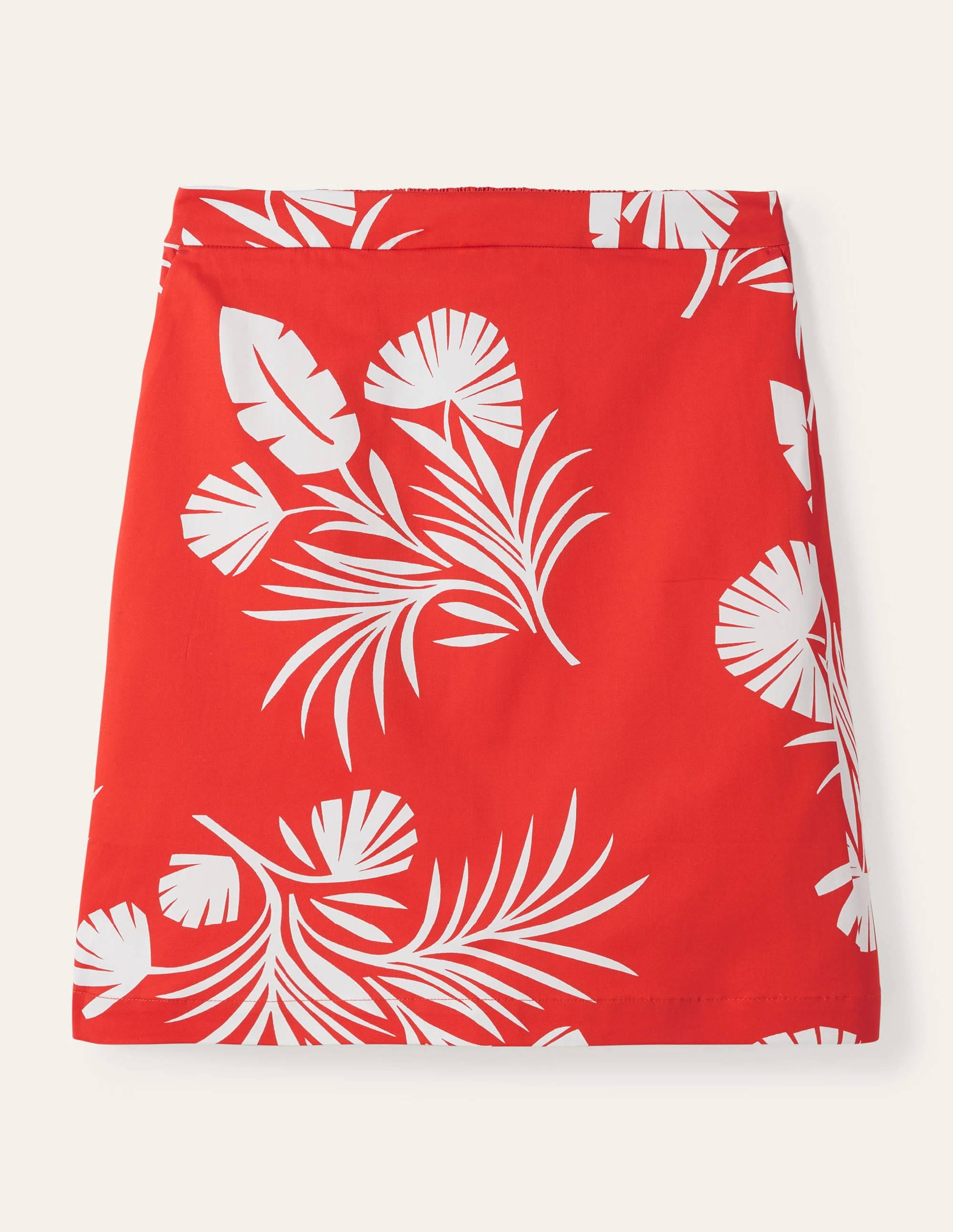 Danby Pull On Mini Skirt-Cherry Red, Jungle Bouquet - Image 6