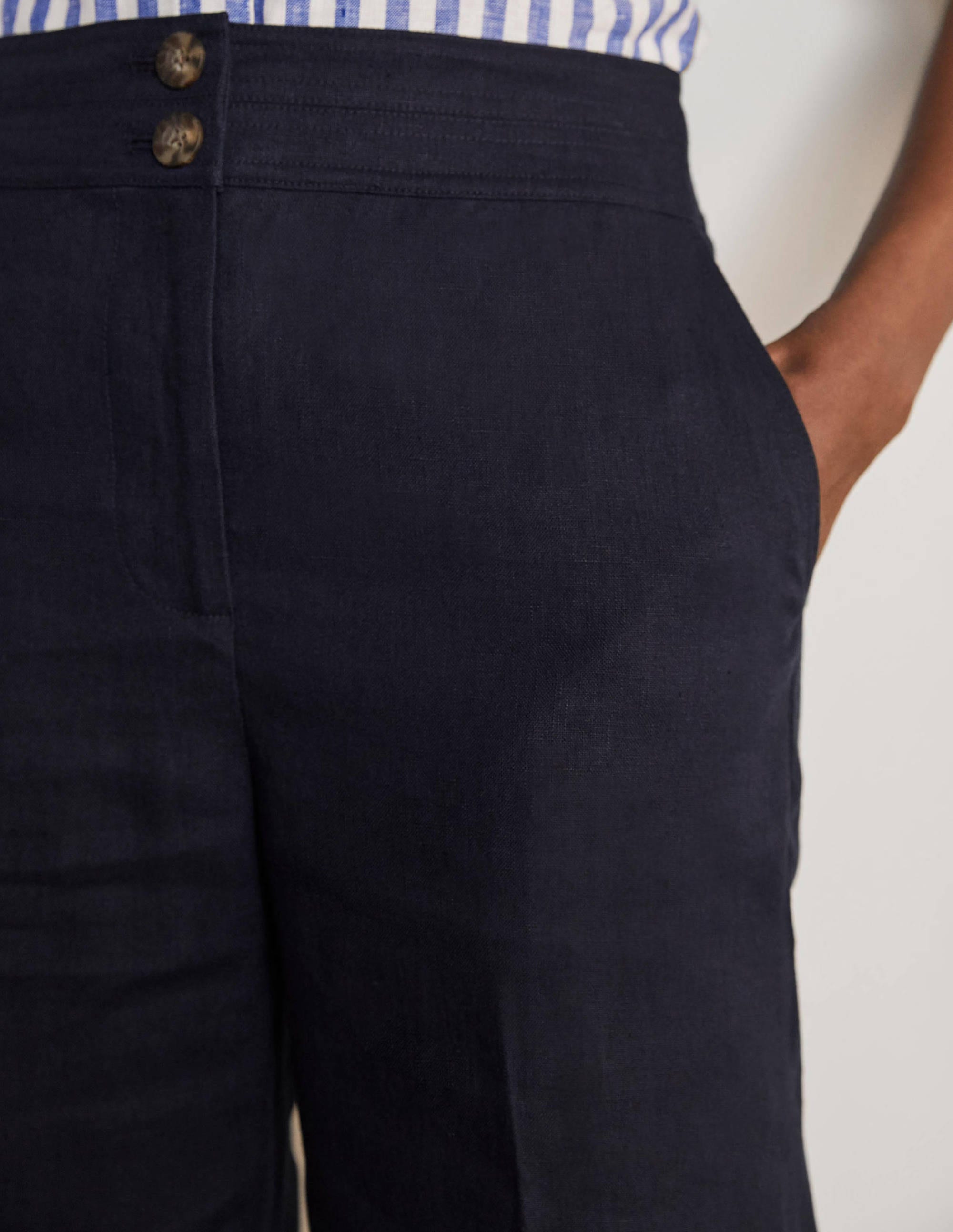 Cornwall Leinenhose-Marineblau - Image 3