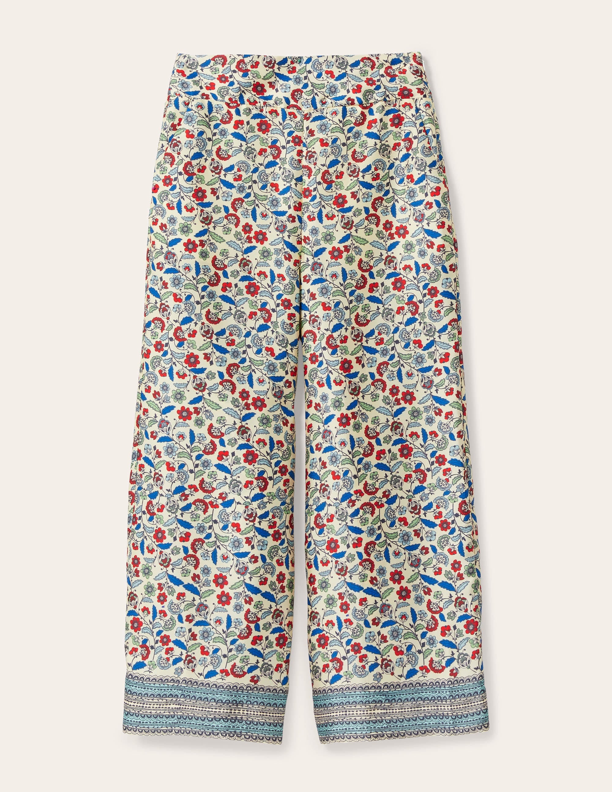 Pantalon Elizabeth-Ivoire, motif Trailing Posy - Image 5