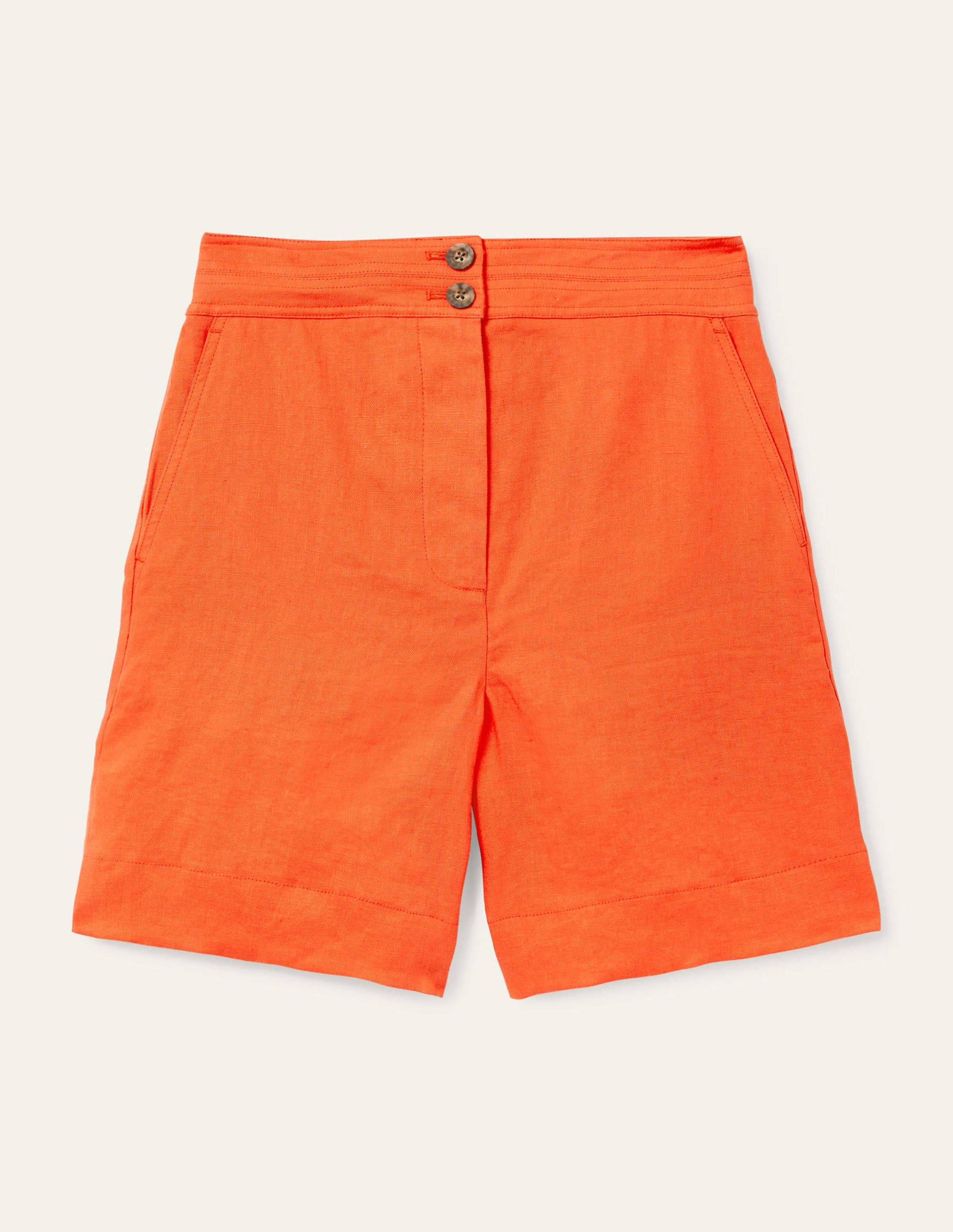 Cornwall Leinenshorts-Mandarinenorange-6