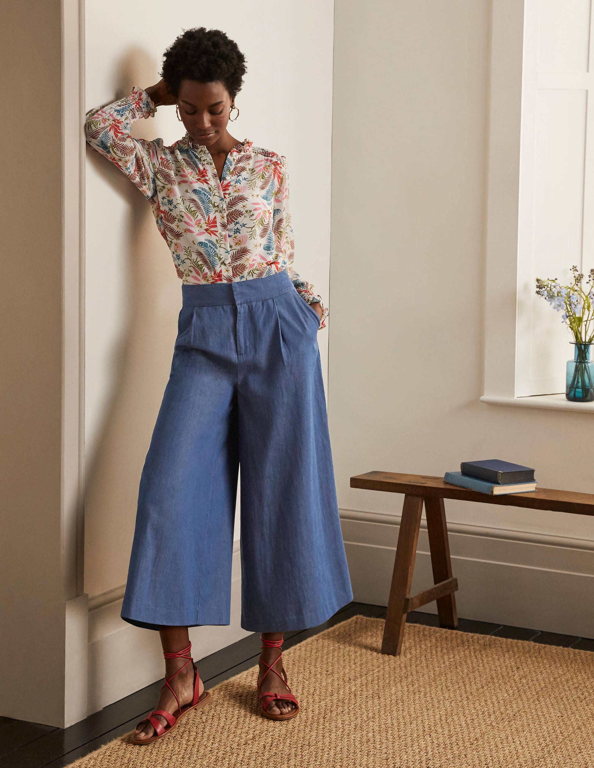 Brompton Culottes-Mid Vintage Denim - Image 5