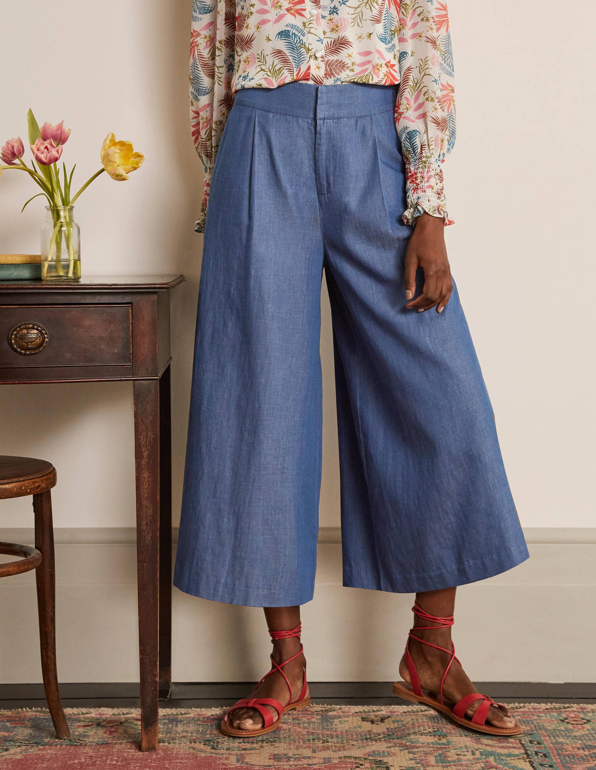 Brompton Culottes-Mid Vintage Denim - Image 2