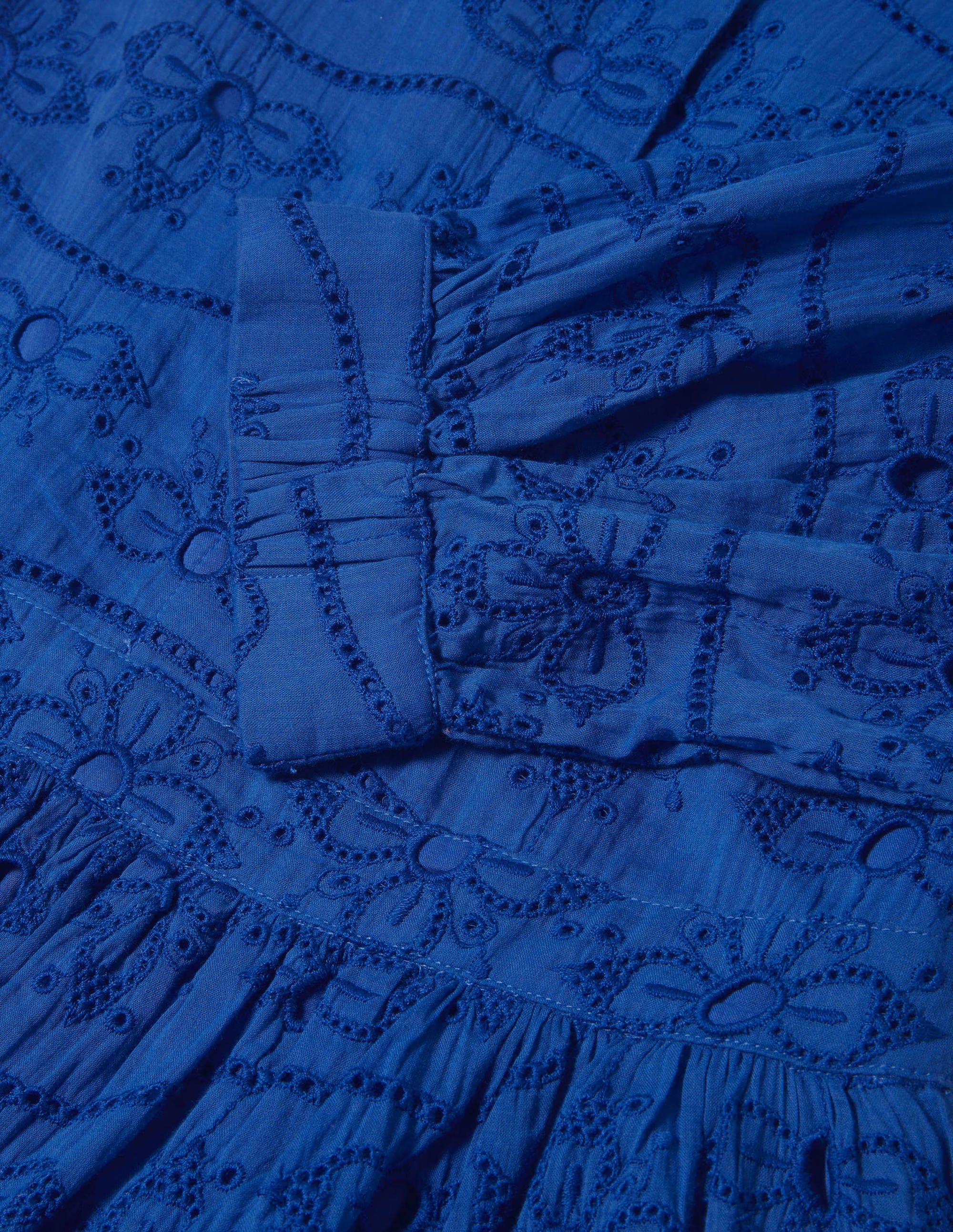 Robe en coton et broderie anglaise-Bleu des cimes - Image 6