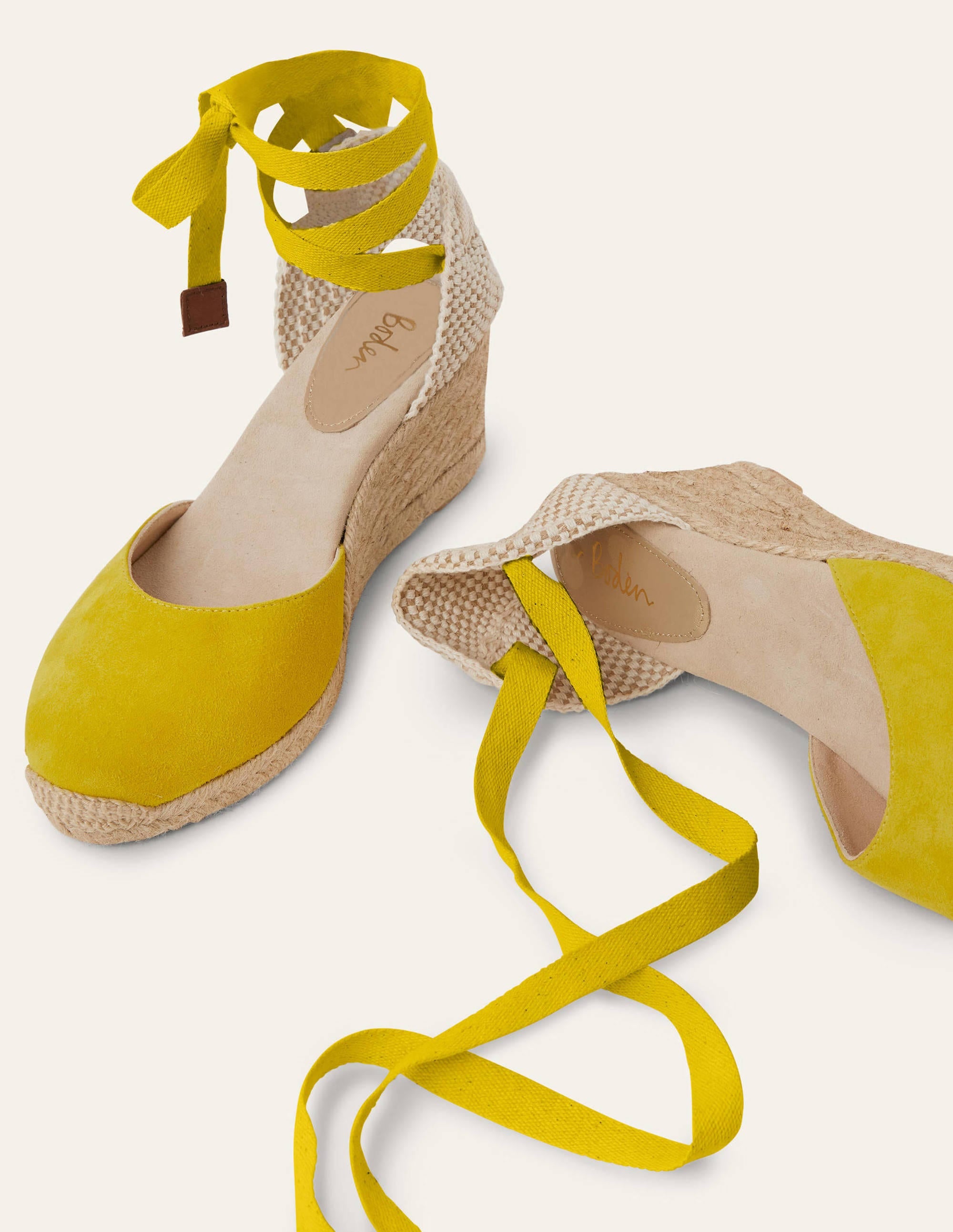 Cassie Espadrilles mit Keilabsatz-Schwefelgelb - Image 1