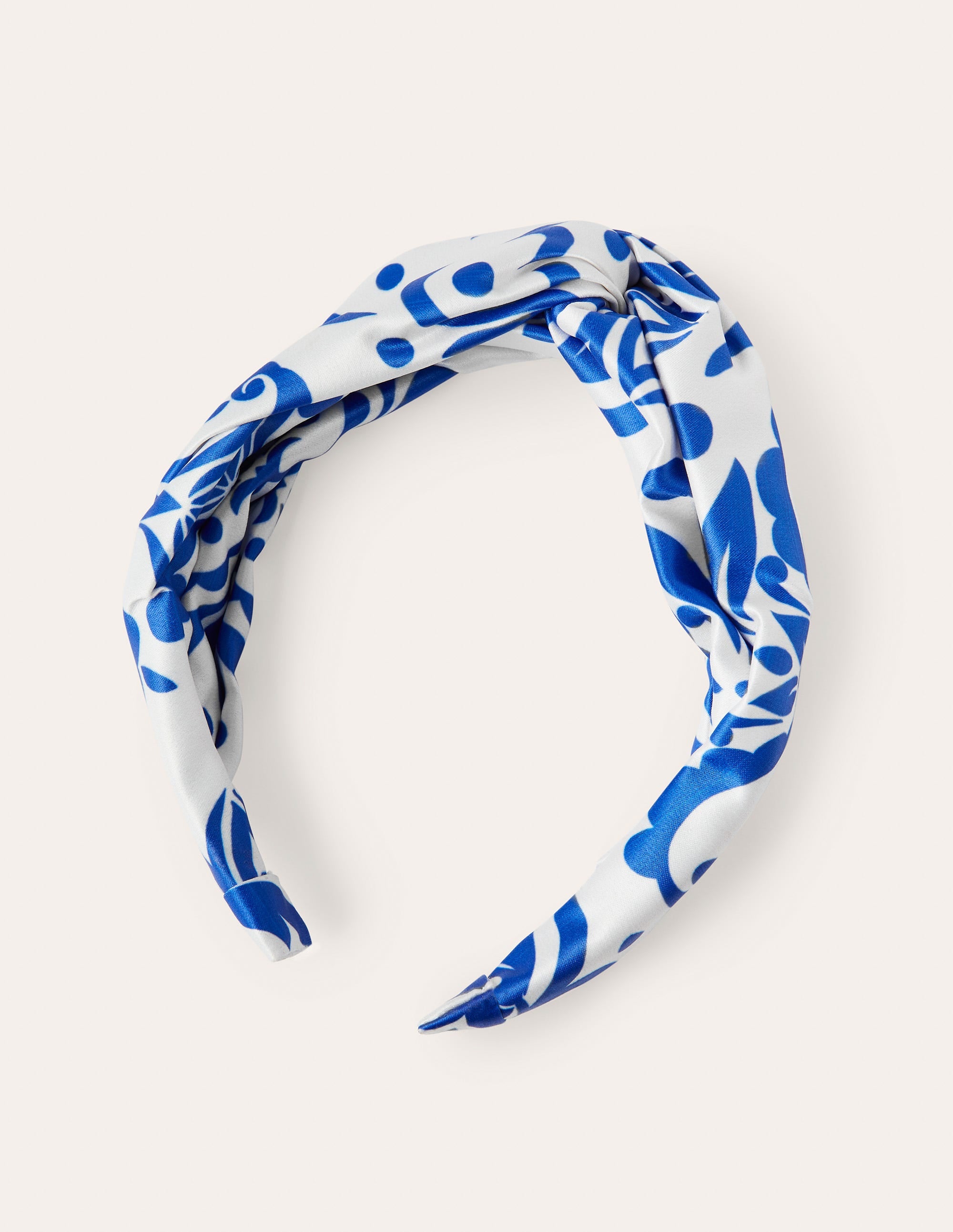 Serre-tête noué-Motif géométrique, sommet - Image 2