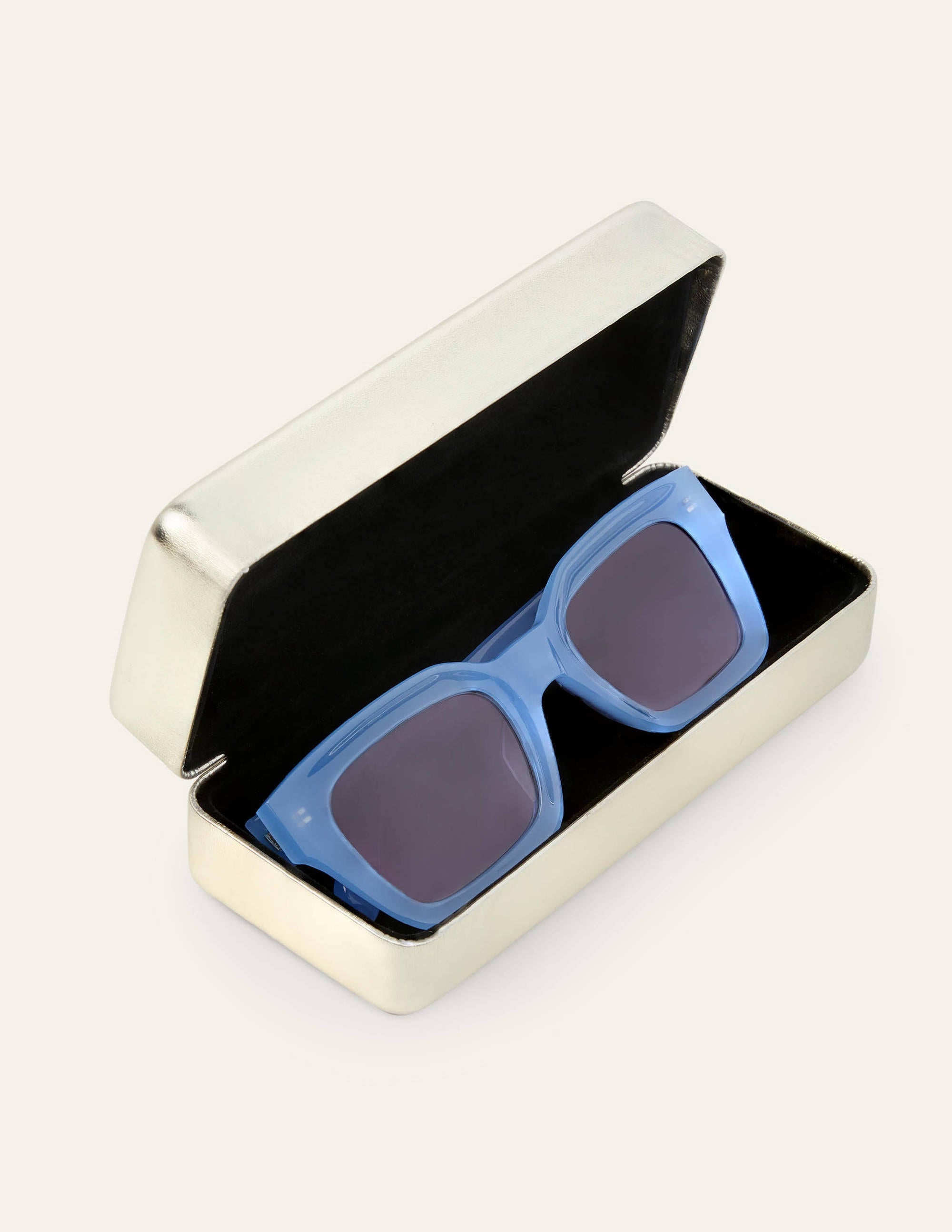 Sonnenbrille mit breitem Gestell-Blassblau - Image 1