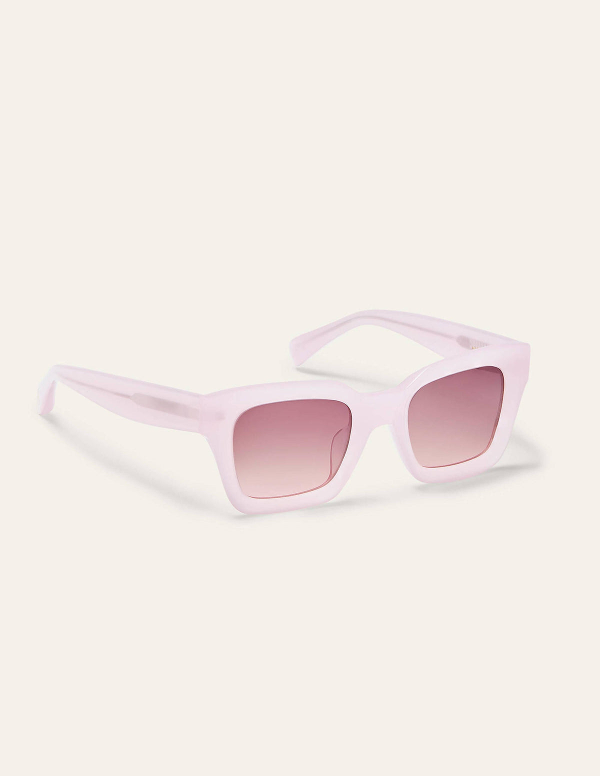 Sonnenbrille mit breitem Gestell-Zartes Rosa - Image 1