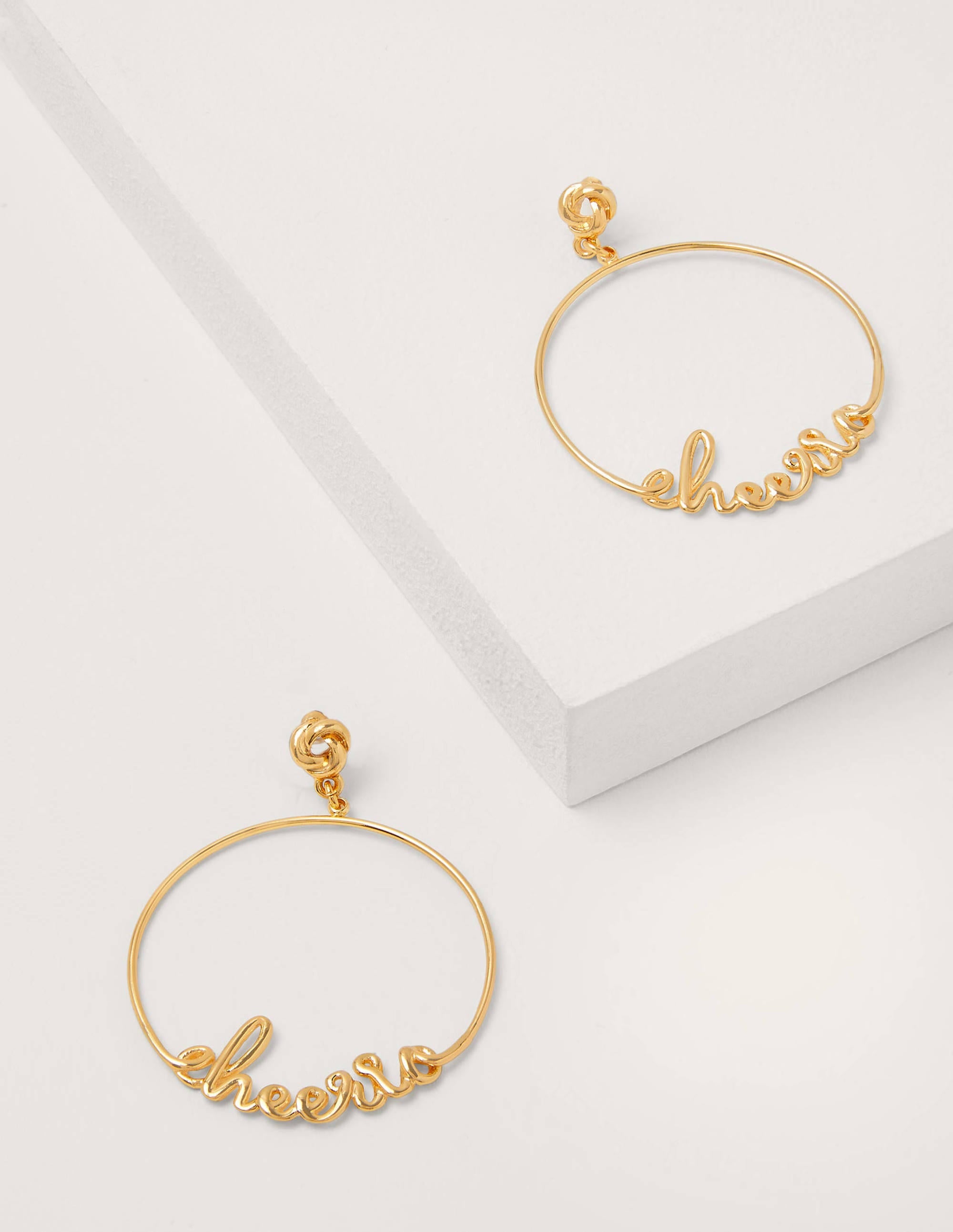 Creolen mit Gruß-Gold, Cheerio - Image 1