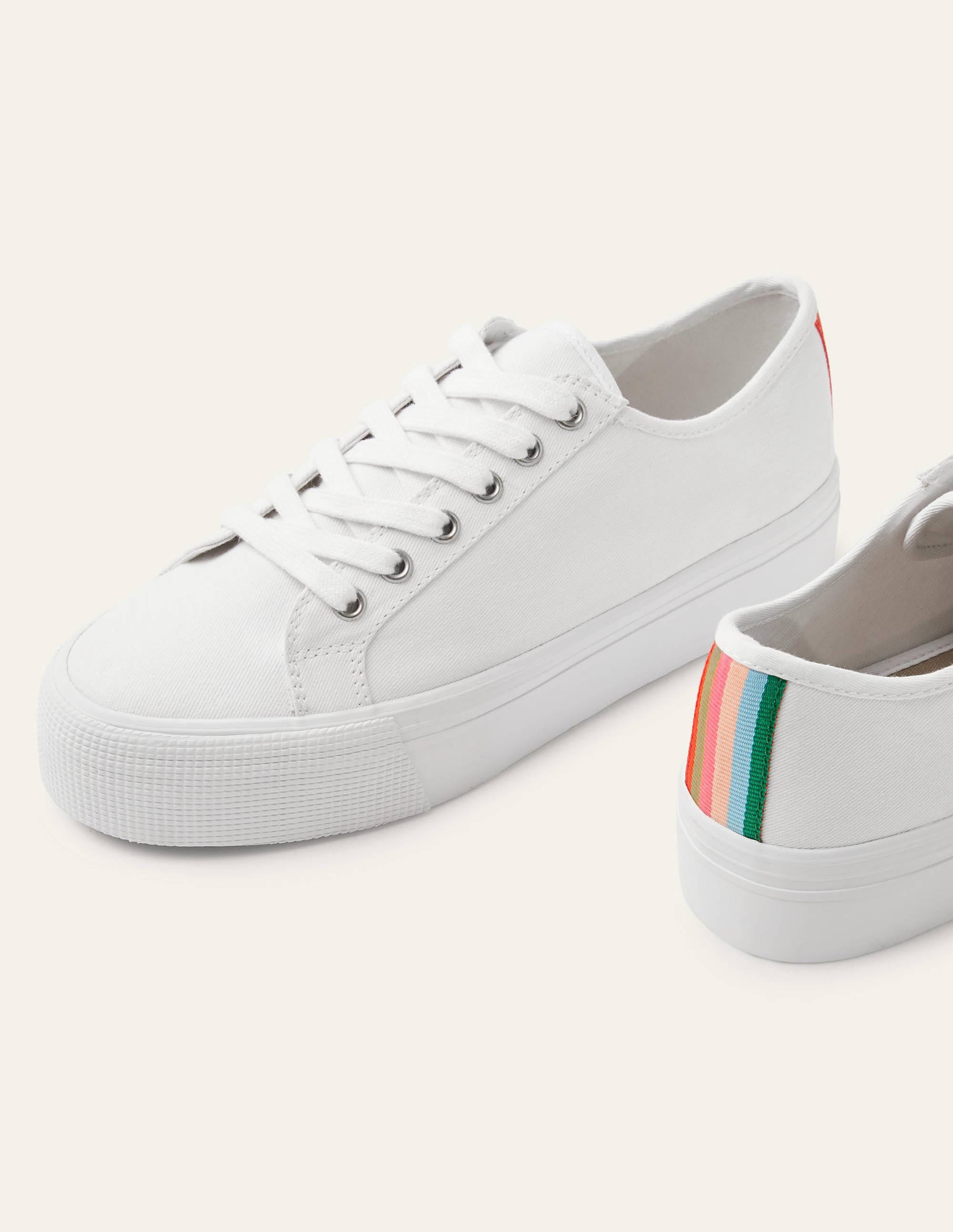 Canvas-Plateau-Turnschuhe-Weiß - Image 1