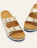 Ottoline Sandalen-Helles Gold-Metallic