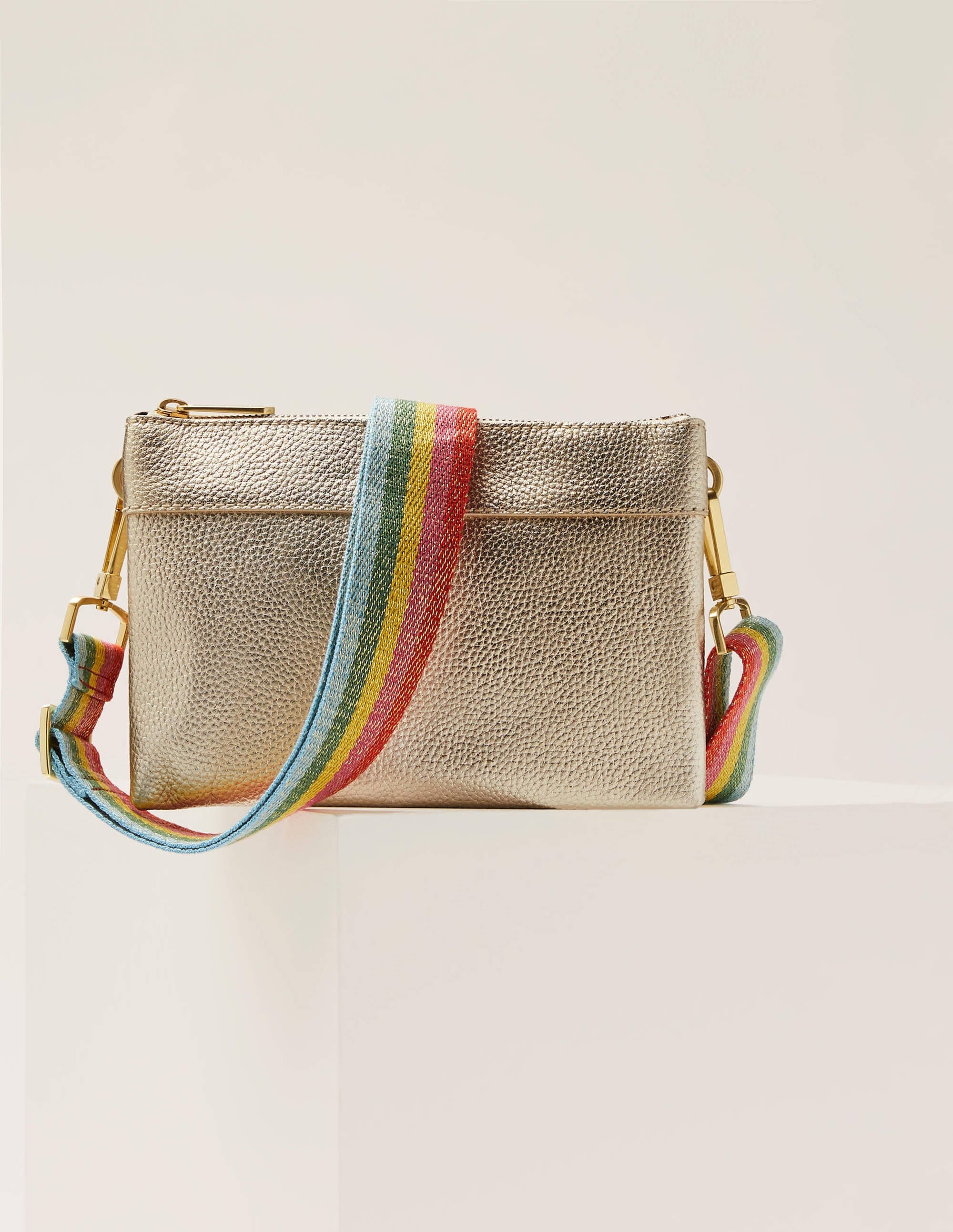 Sac à bandoulière Clementine-Doré clair - Image 1