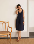 Robe Effie en jersey-Bleu marine