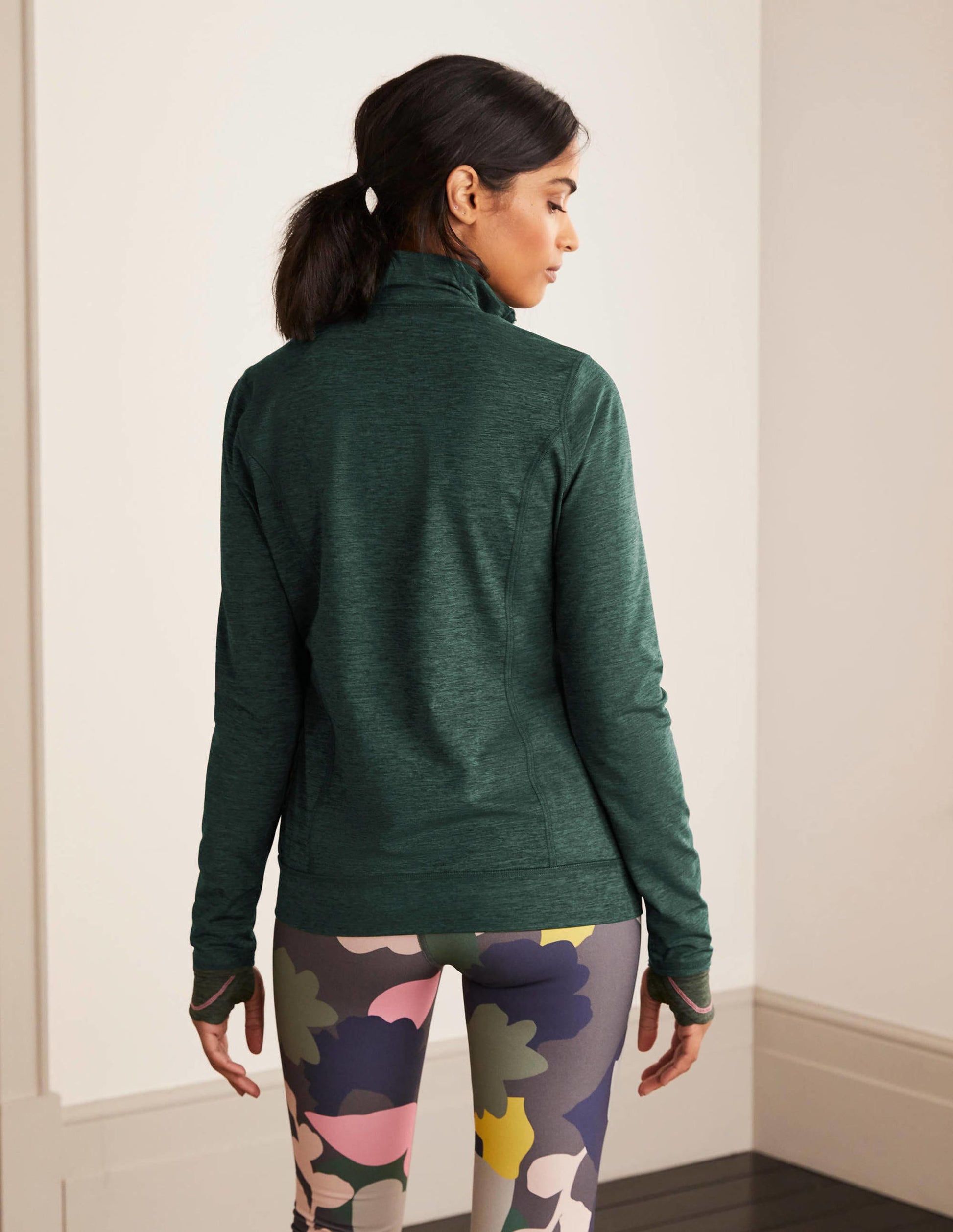 Mischa Zip Through Jacket-Palm Leaf-3