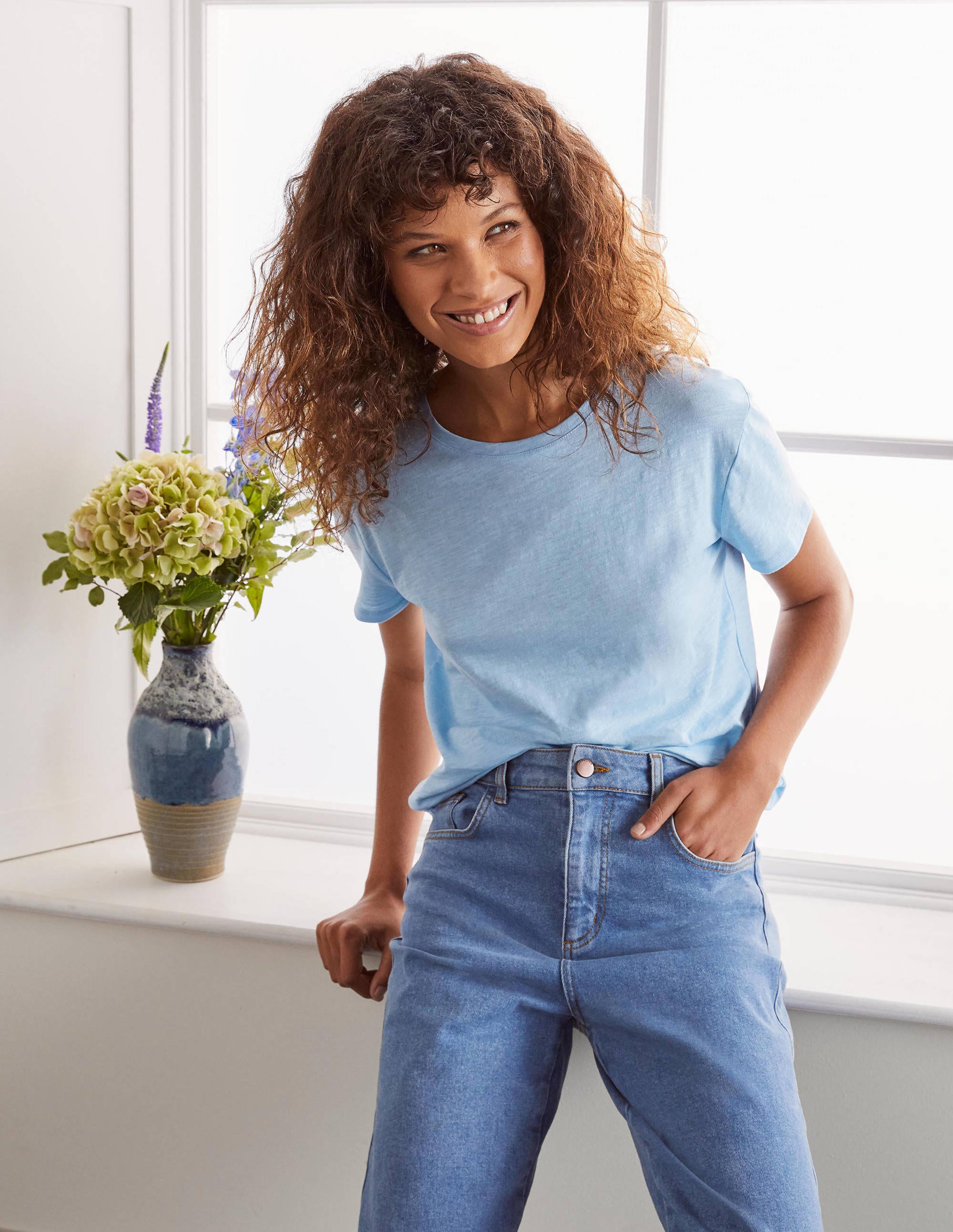 Das Boyfriend-T-Shirt aus Baumwolle-Eiswürfel - Image 1