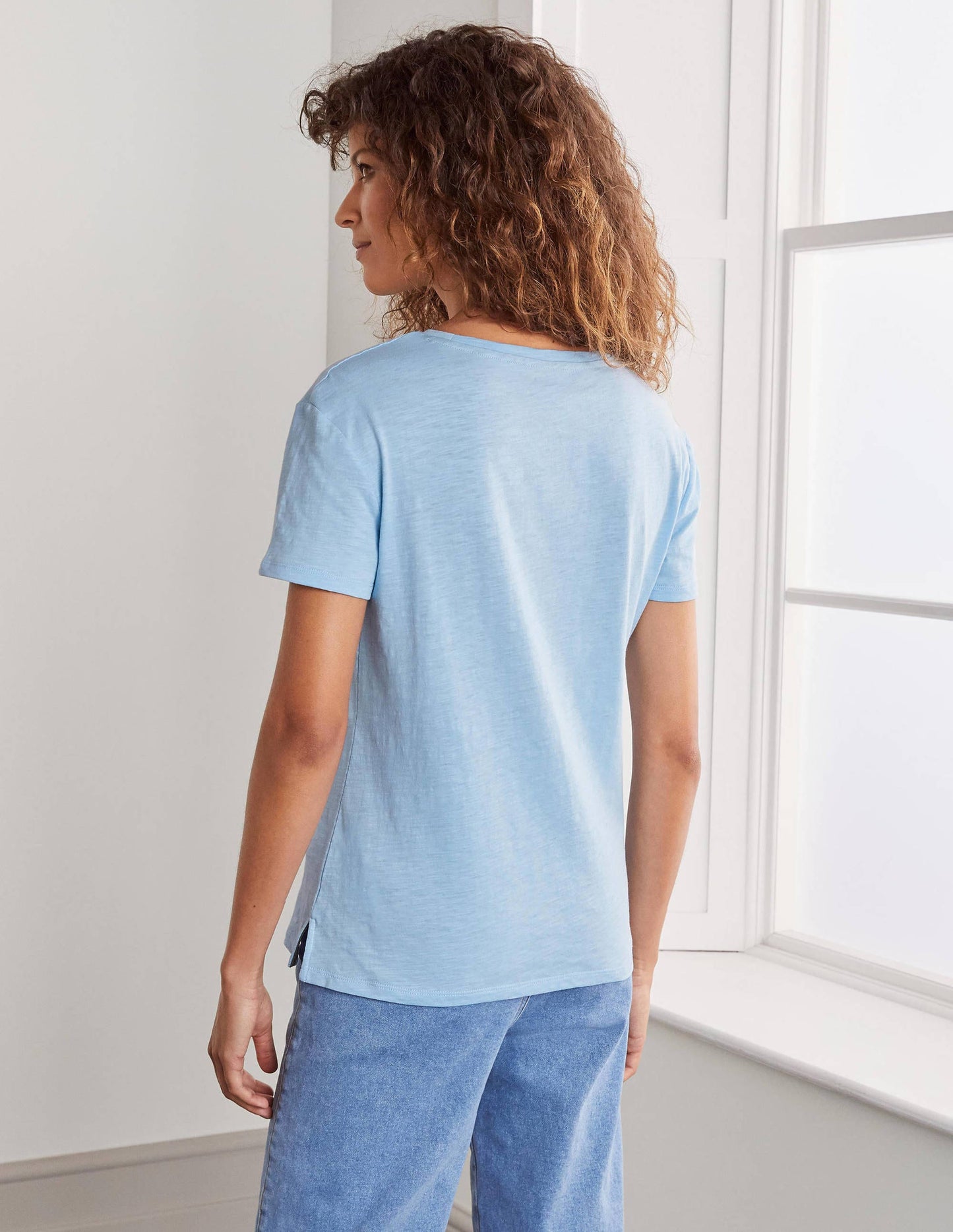 Das Boyfriend-T-Shirt aus Baumwolle-Eiswürfel