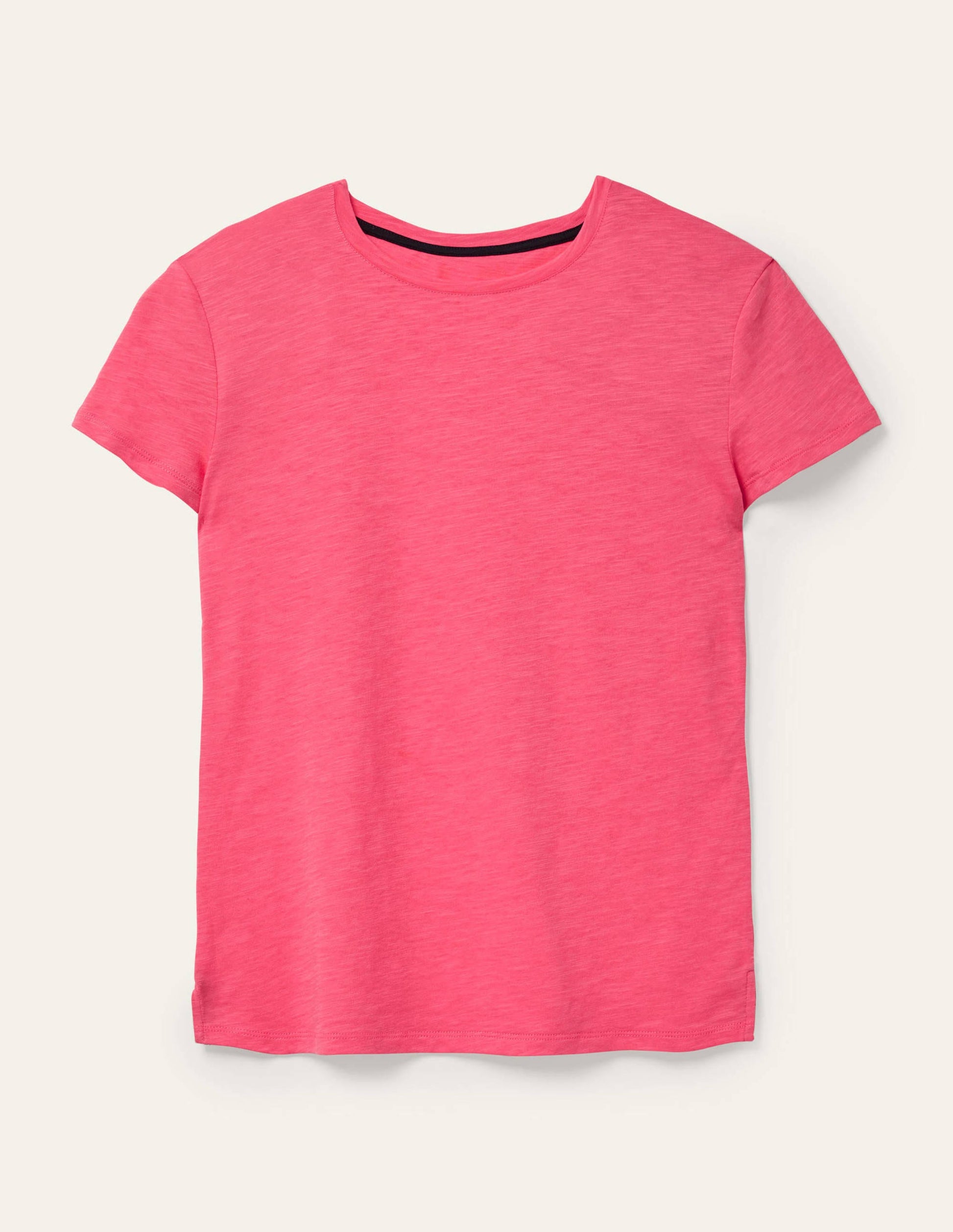 Das Boyfriend-T-Shirt aus Baumwolle-Bonbonrosa-5