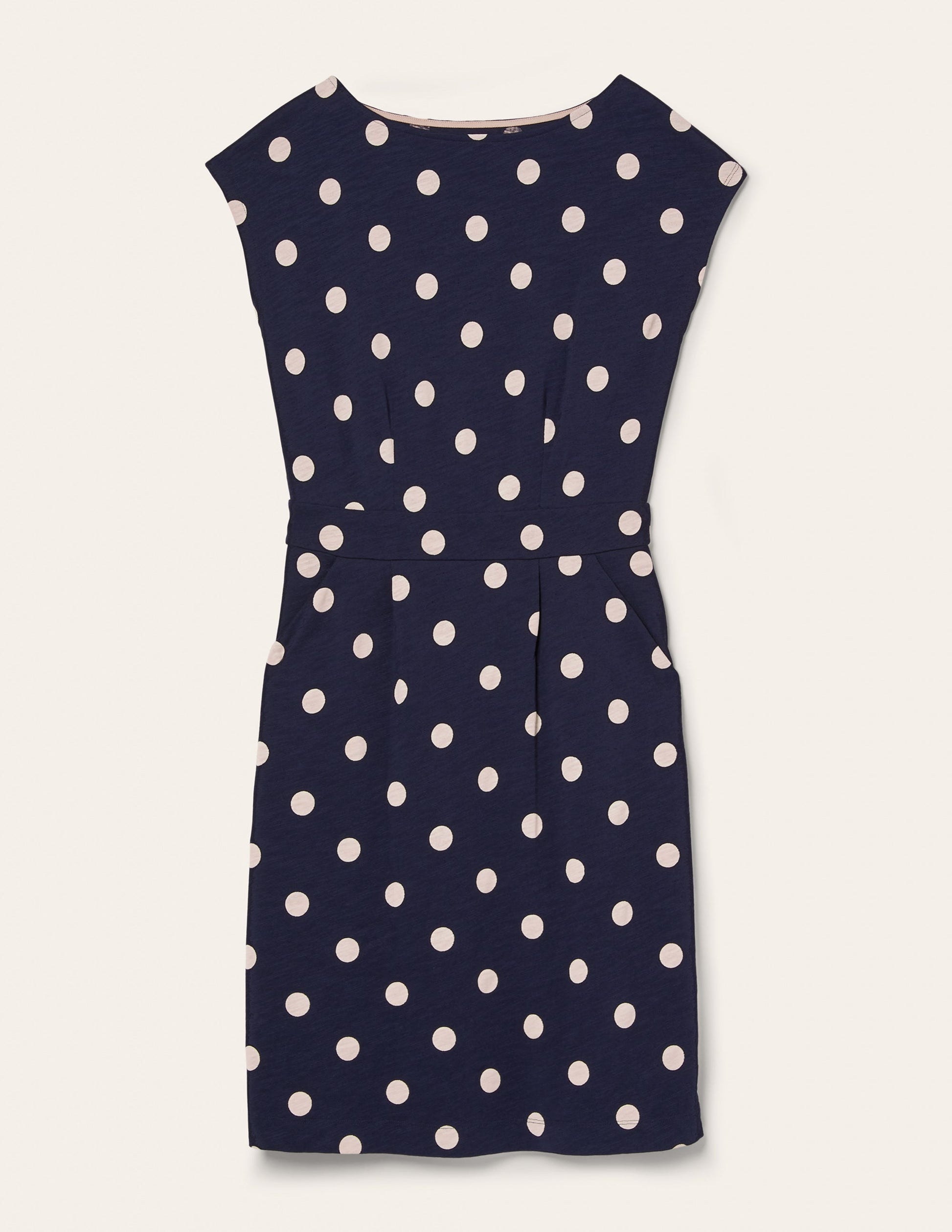 Florrie Jerseykleid-Navy, Getupft-5