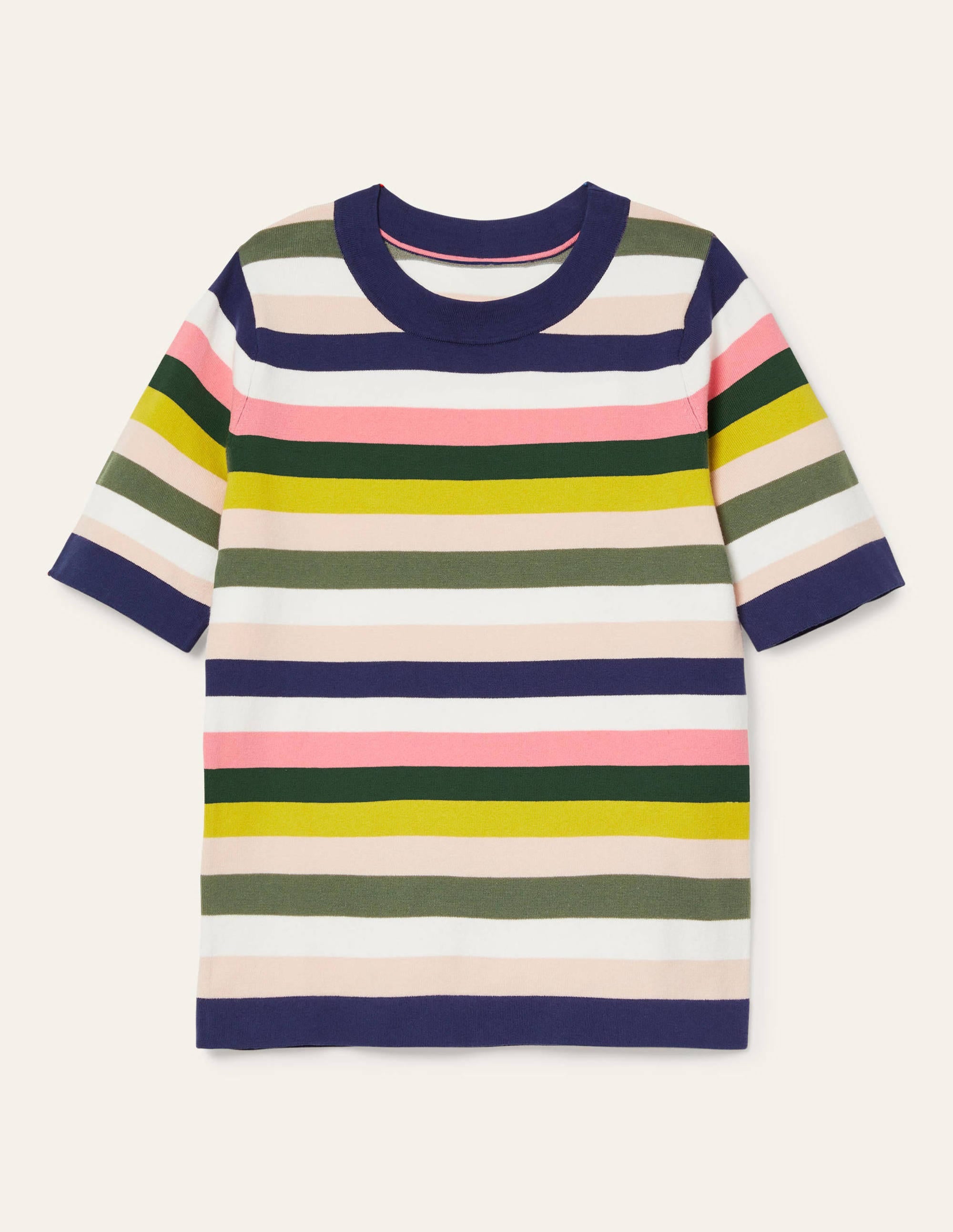 T-shirt Abingdon en maille de coton-Rayé multi - Image 6