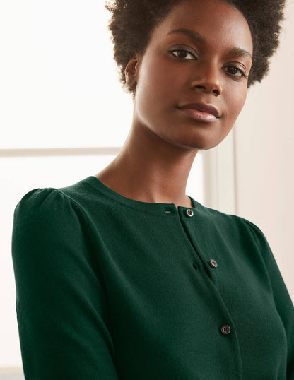 Stowe Merino Cardigan-Palm Leaf