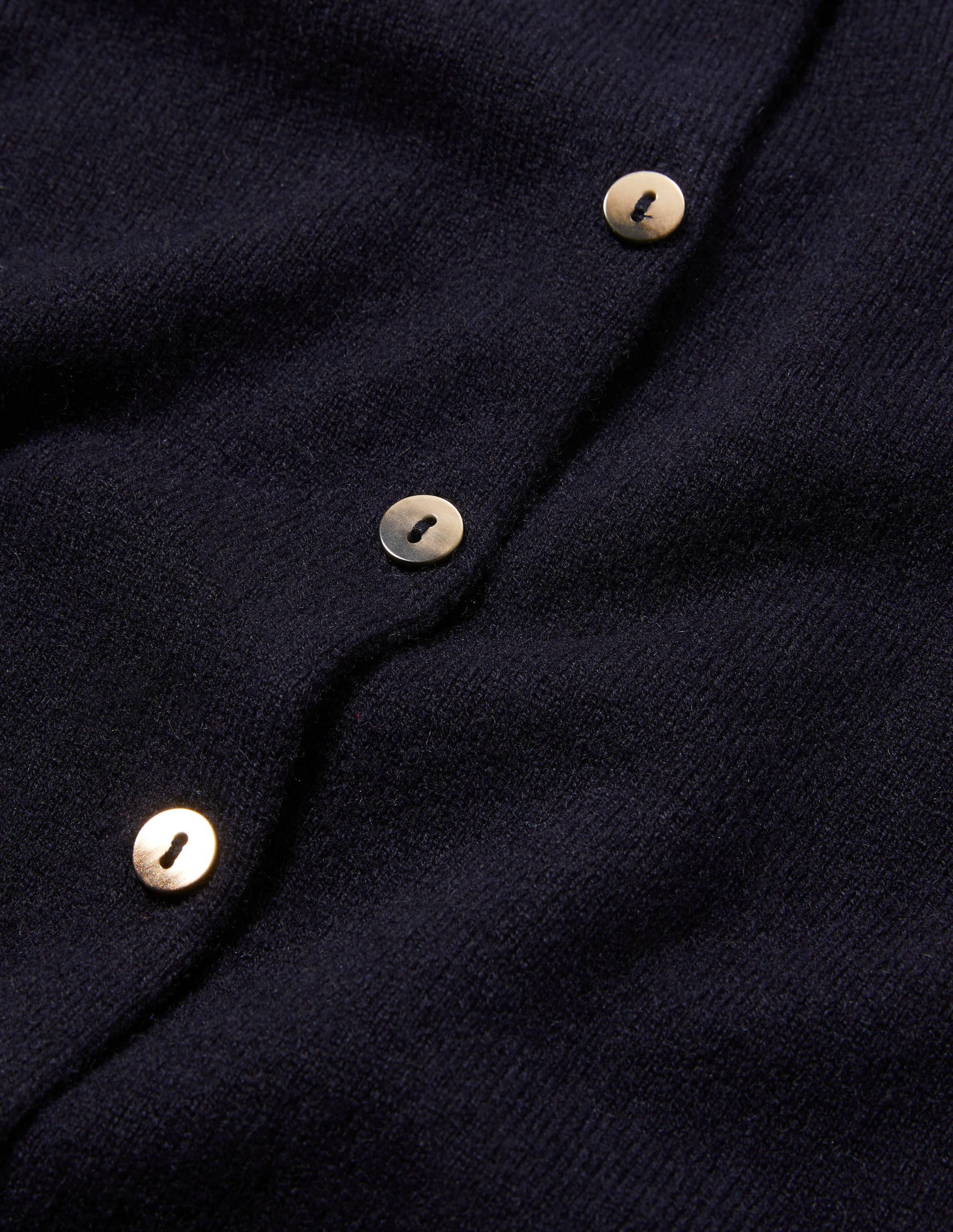 Cardigan court en cachemire-Bleu marine - Image 6