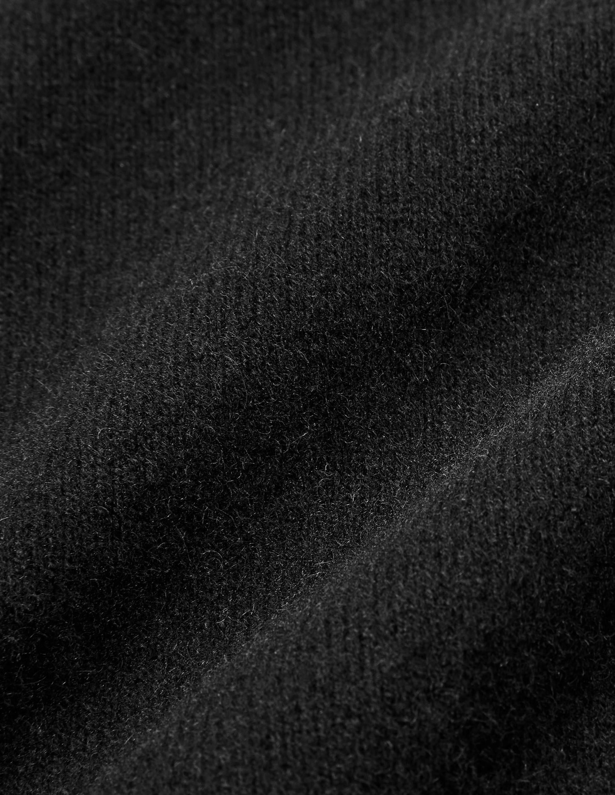 Pull col rond en cachemire-Noir - Image 5