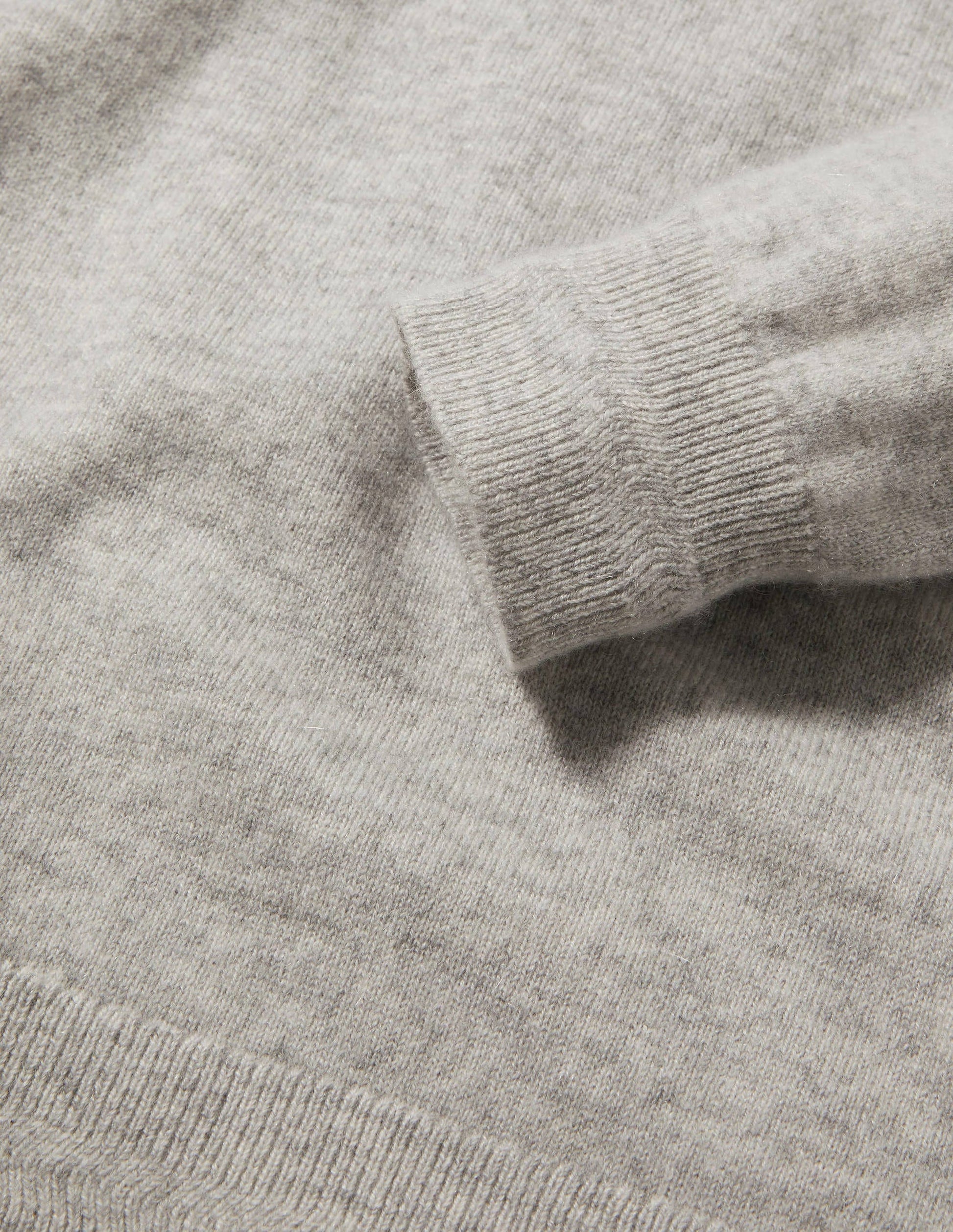 Cashmere Crew Neck Jumper-Grey Melange-6