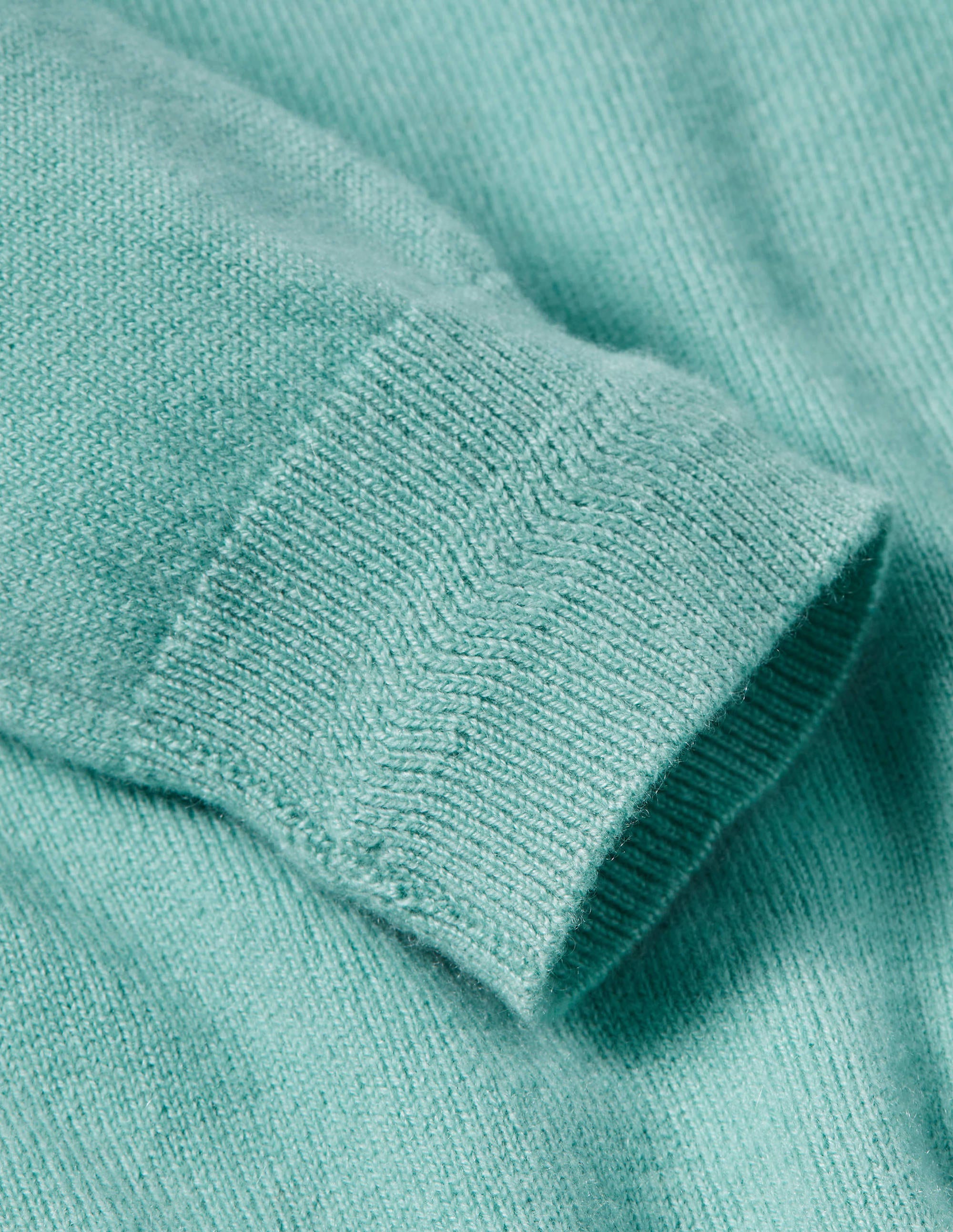Kaschmirpullover mit Rundhalsausschnitt-Apfelgrün - Image 6