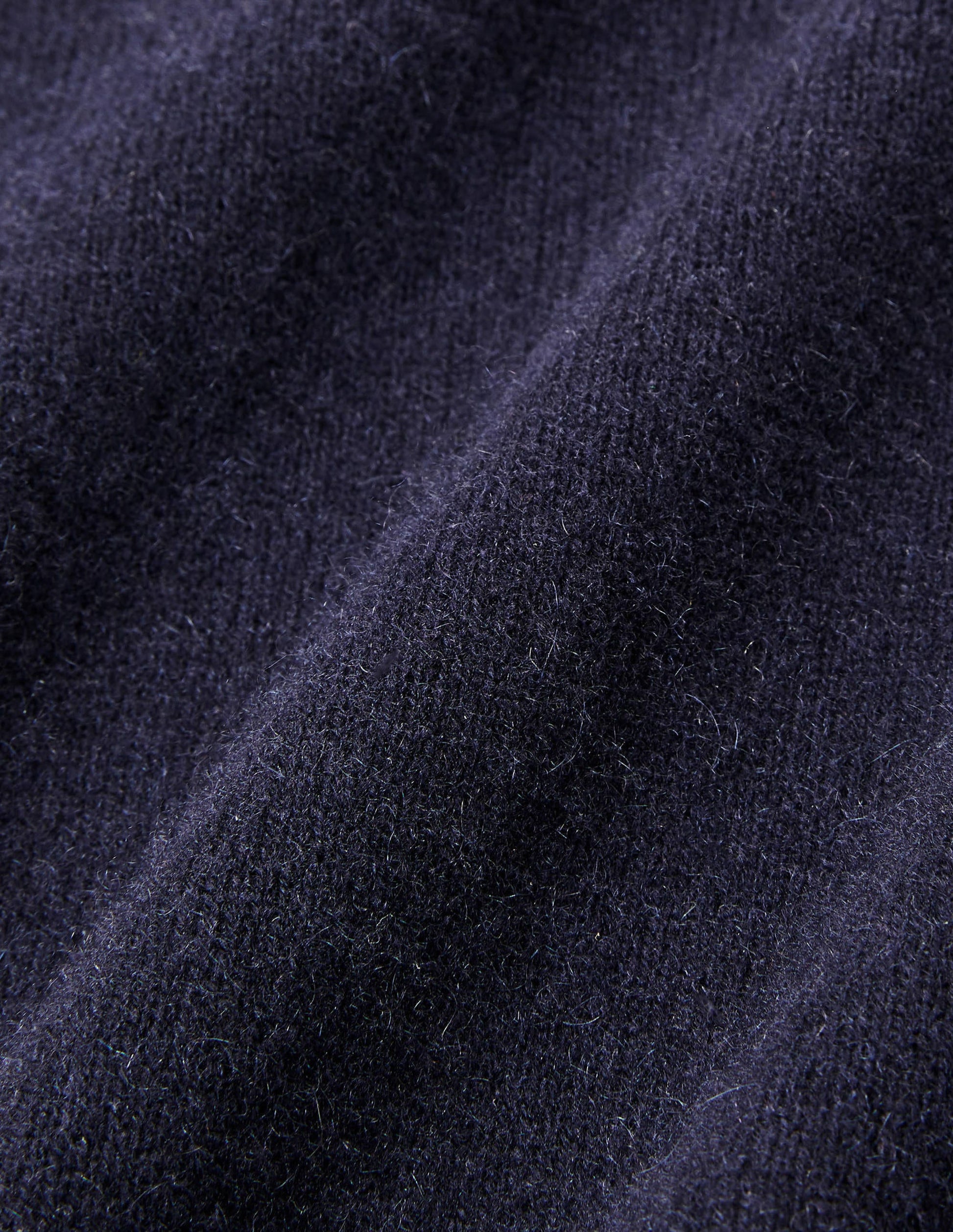 Pull col rond en cachemire-Bleu marine-6