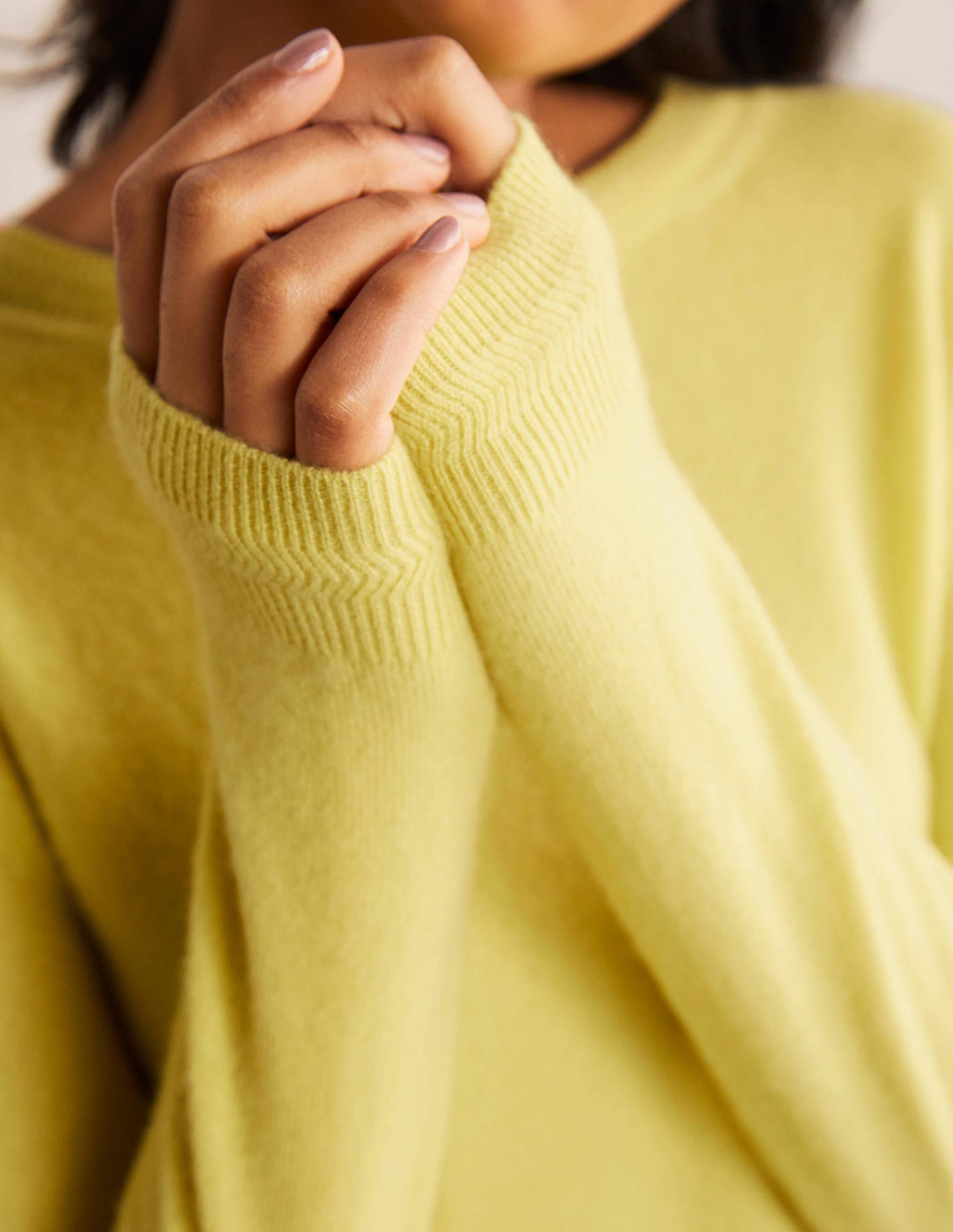 Pull col rond en cachemire-Ananas - Image 4